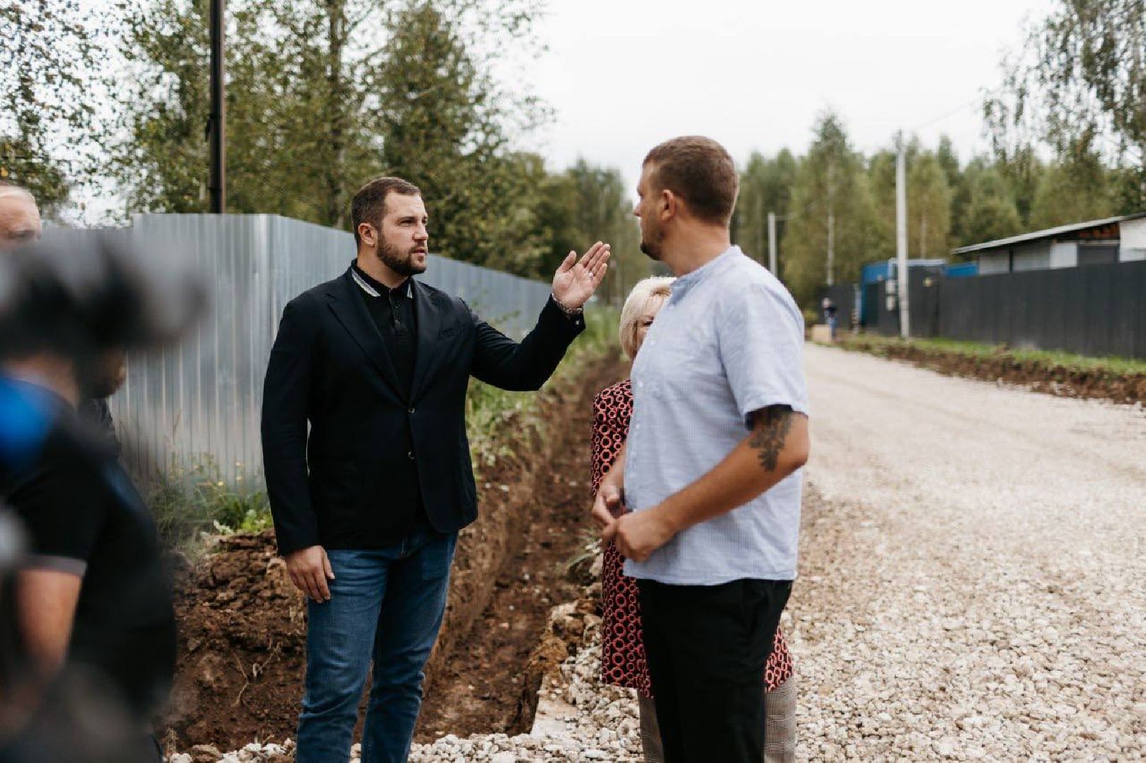 Чехов, поселок Мещерское, улица Кленовая, строительство дороги, дорожный ремонт, участки многодетных семей, глава округа михаил собакин,