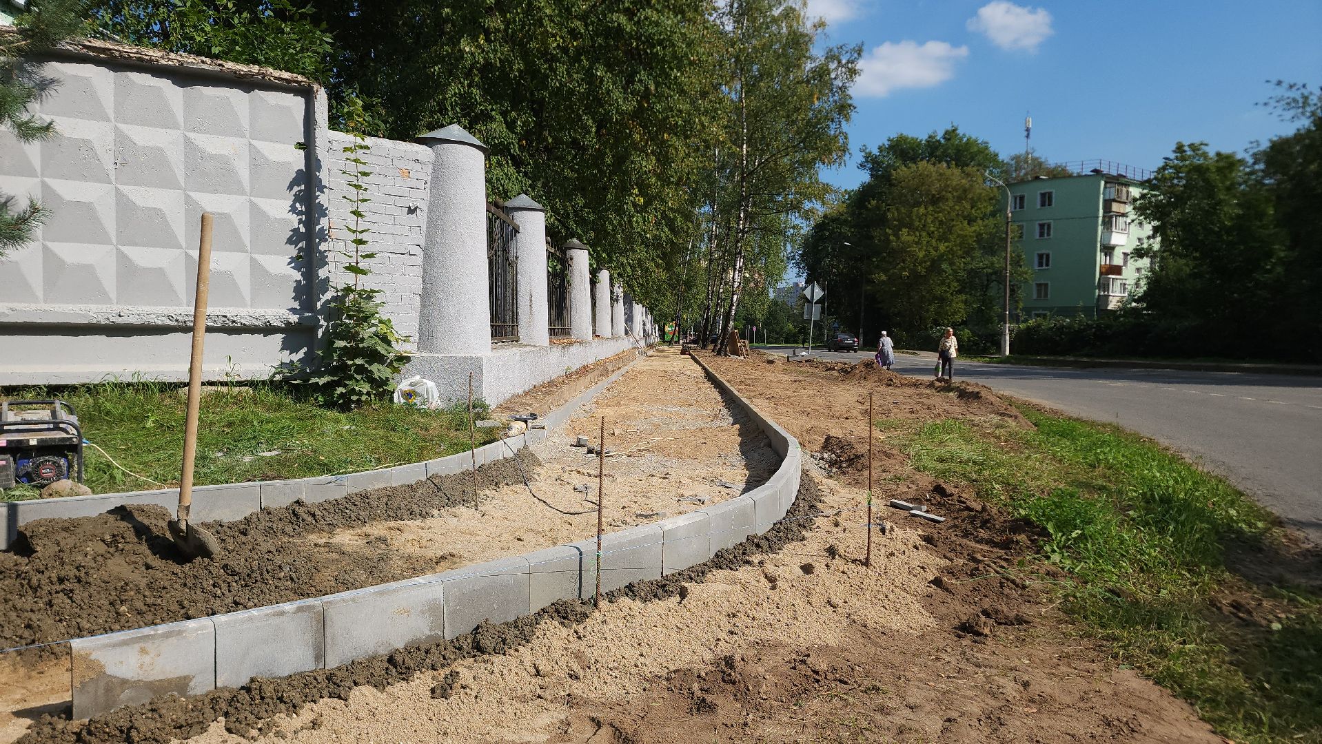 благоустройство, тротуар, Лосино-Петровский,