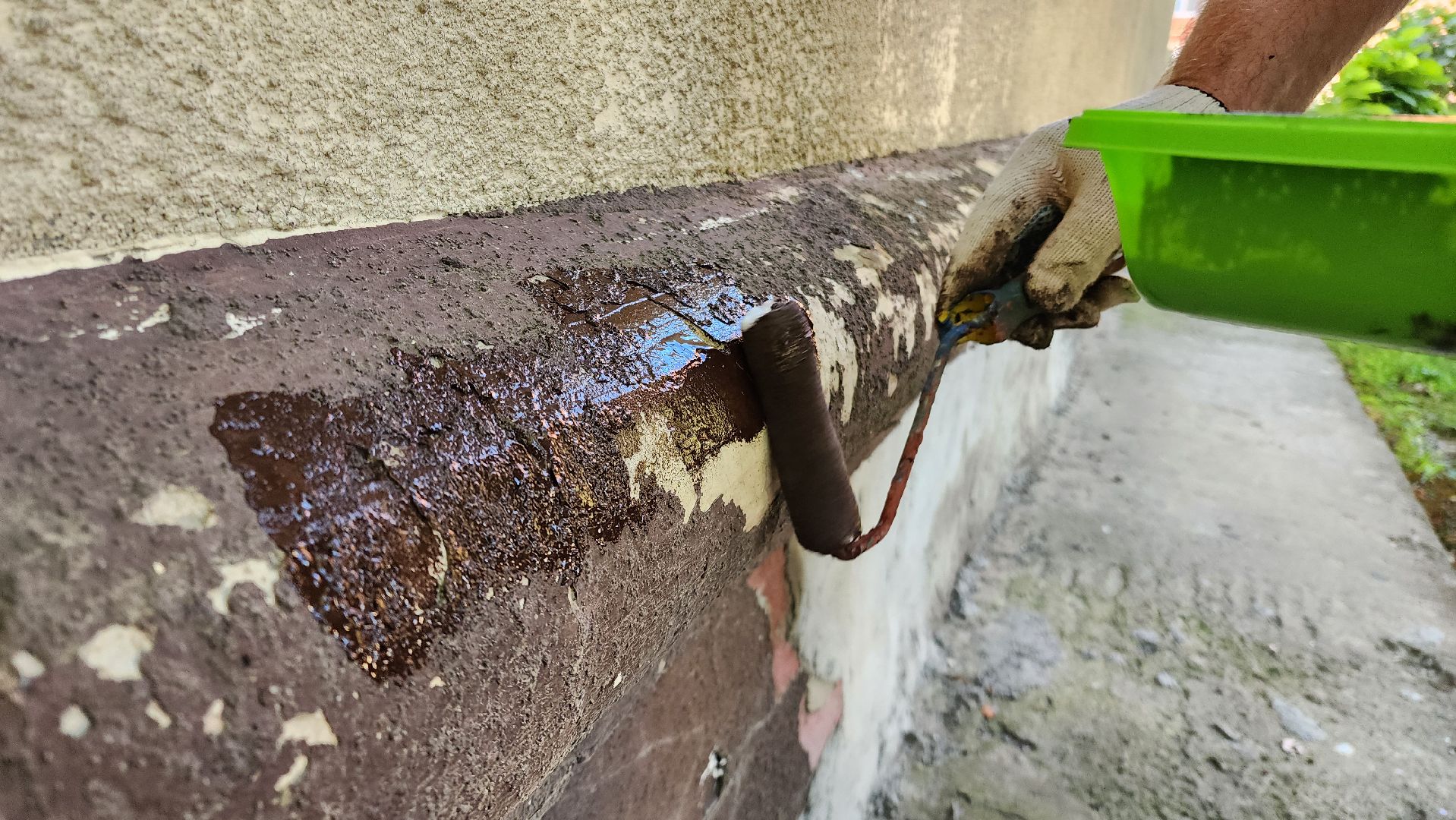 Бронницы, Покраска цоколя, Подготовка домов к зимнему периоду, Бронницкая управлябщая компания,