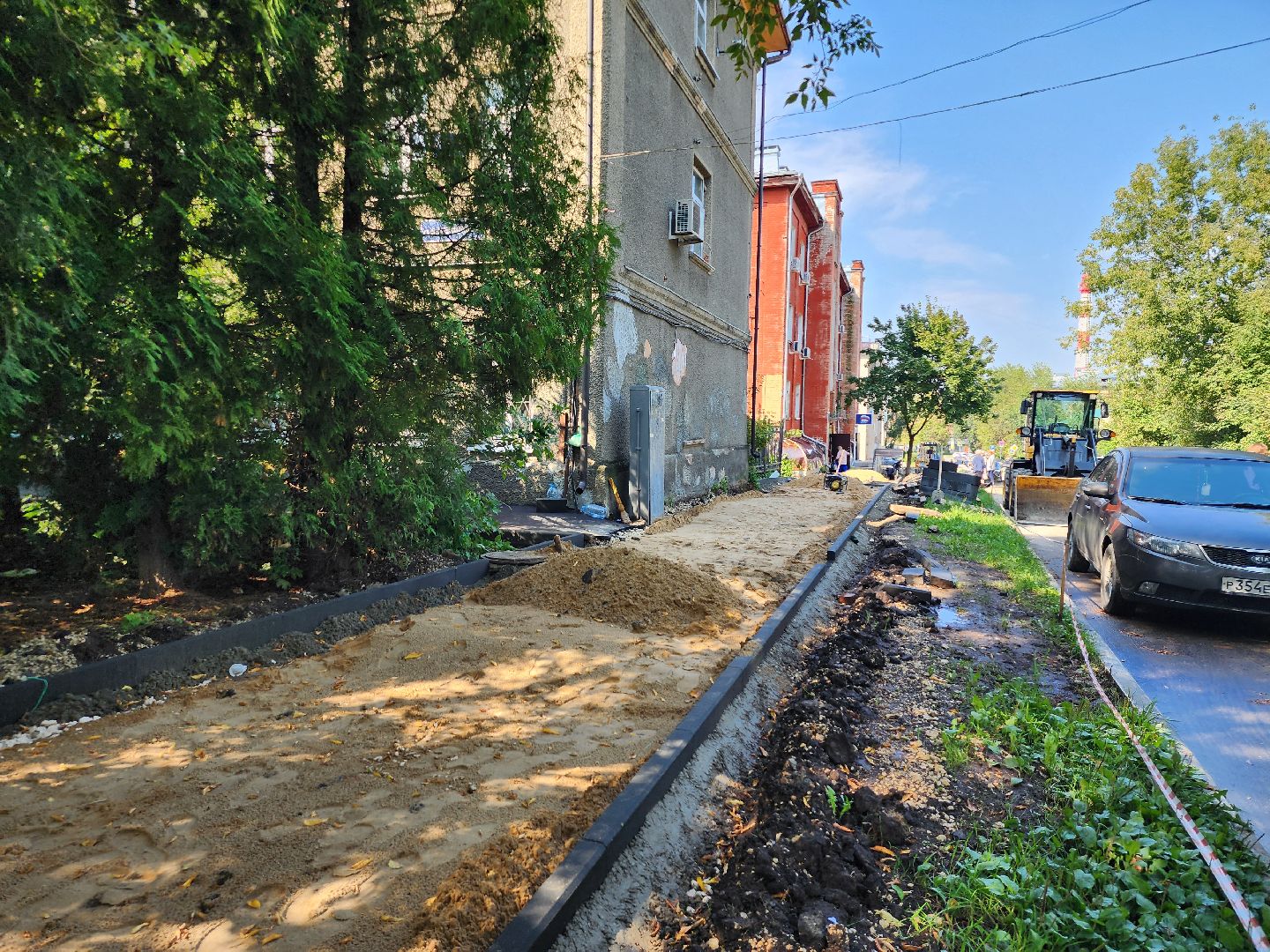 комплексное ремонт тротуара, обновление пешеходной зоны, благоустройство, Ногинск, Богородский городской округ,