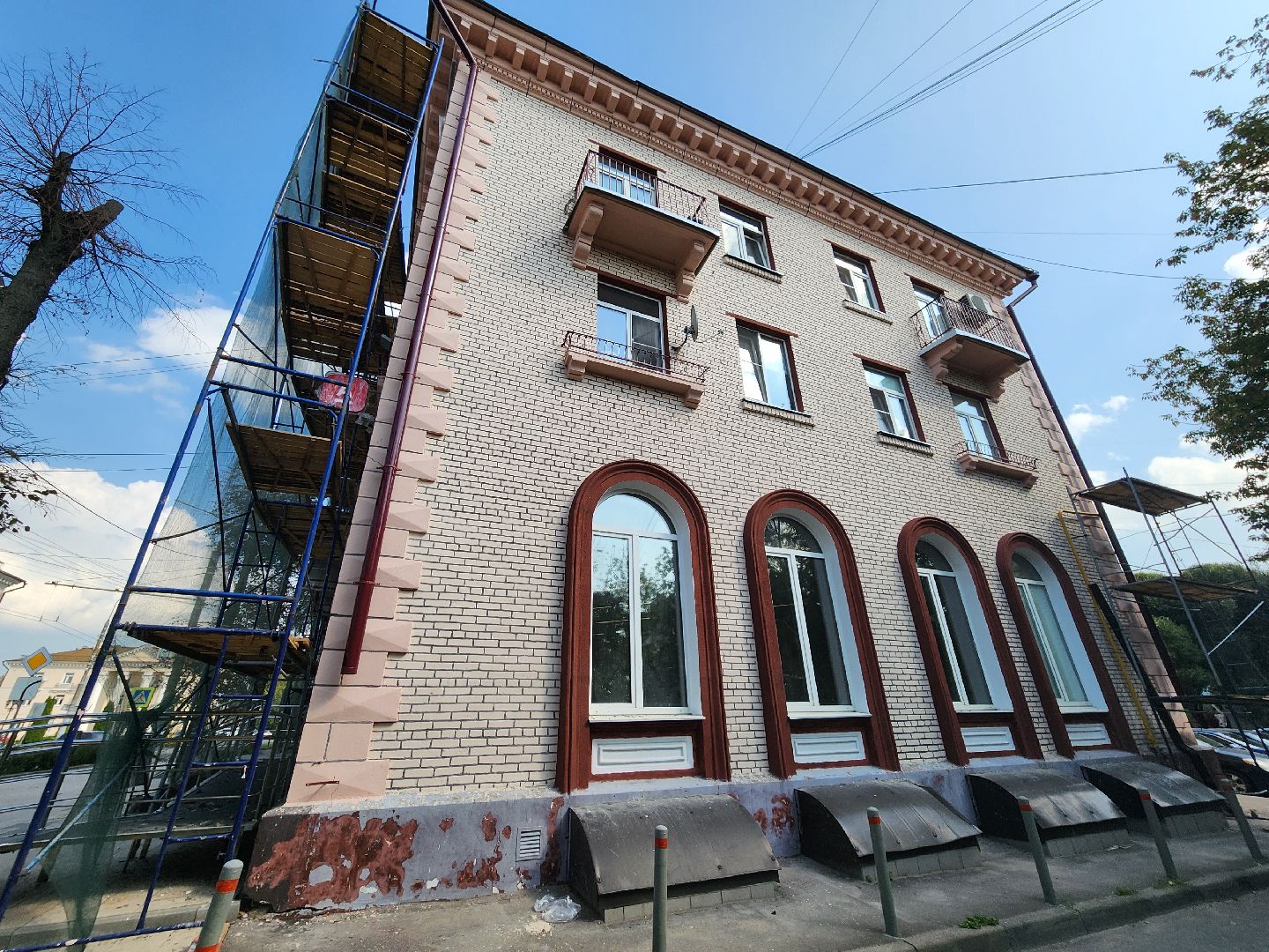 капремонт, ремонта фасадов мкд, ремонт фасада дома, видное, школьная улица, ленинский округ, региональная программа капремонта,