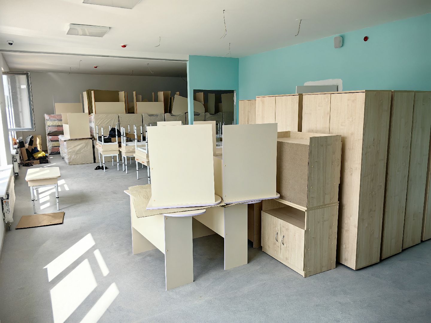 строительство, детский сад, благоустройство территории, озеленение, помещения, мебель, игровая комната, госпрограмма,