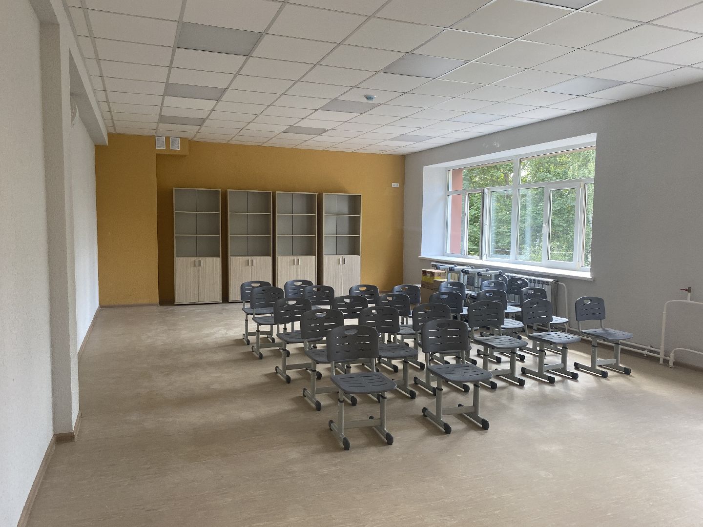 новый учебный год, школа им АС Попова, Власиха школа Попова, капитальный ремонт школы Попова, Власиха капремонт школы,