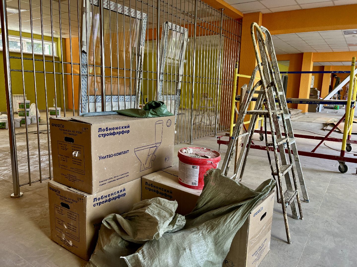 наро-фоминский городской округ, калининец, алабинская школа, капитальный ремонт школы,