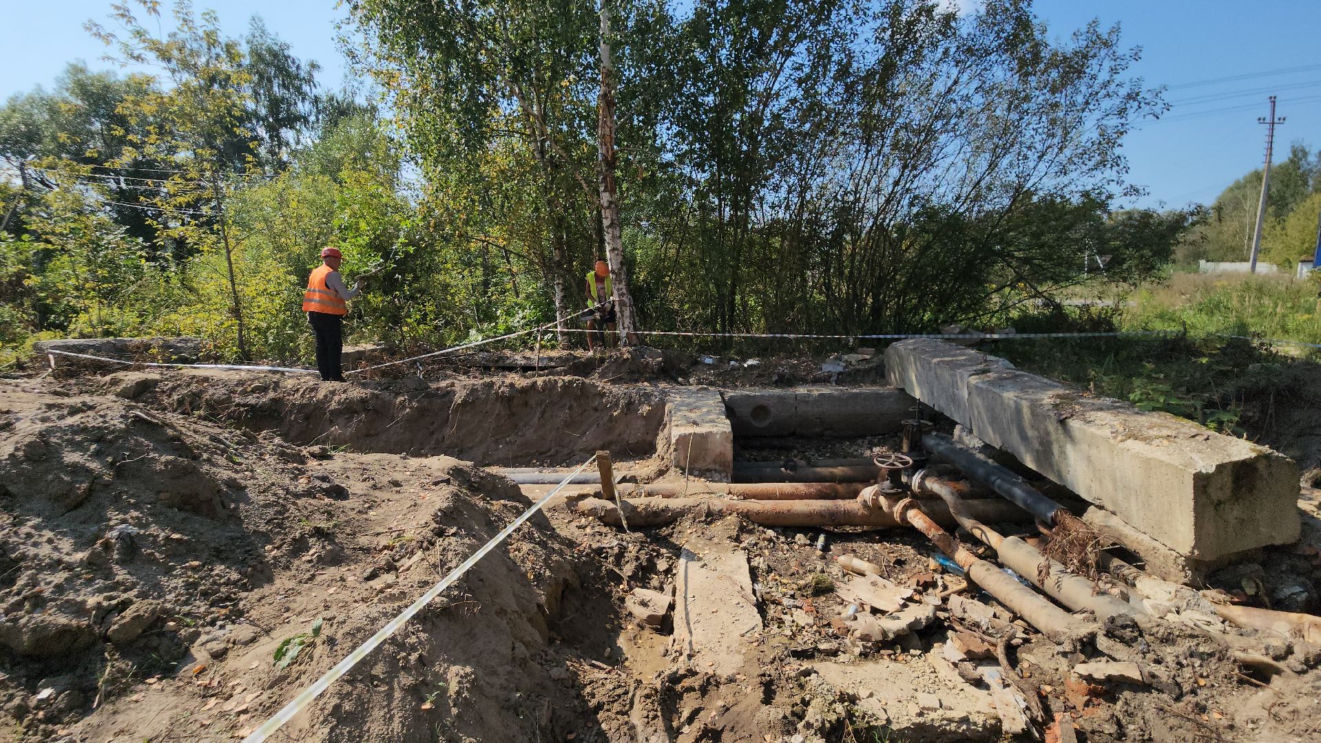 егорьевск, поселок, новый, ремонт, трубы, теплосеть, сети,