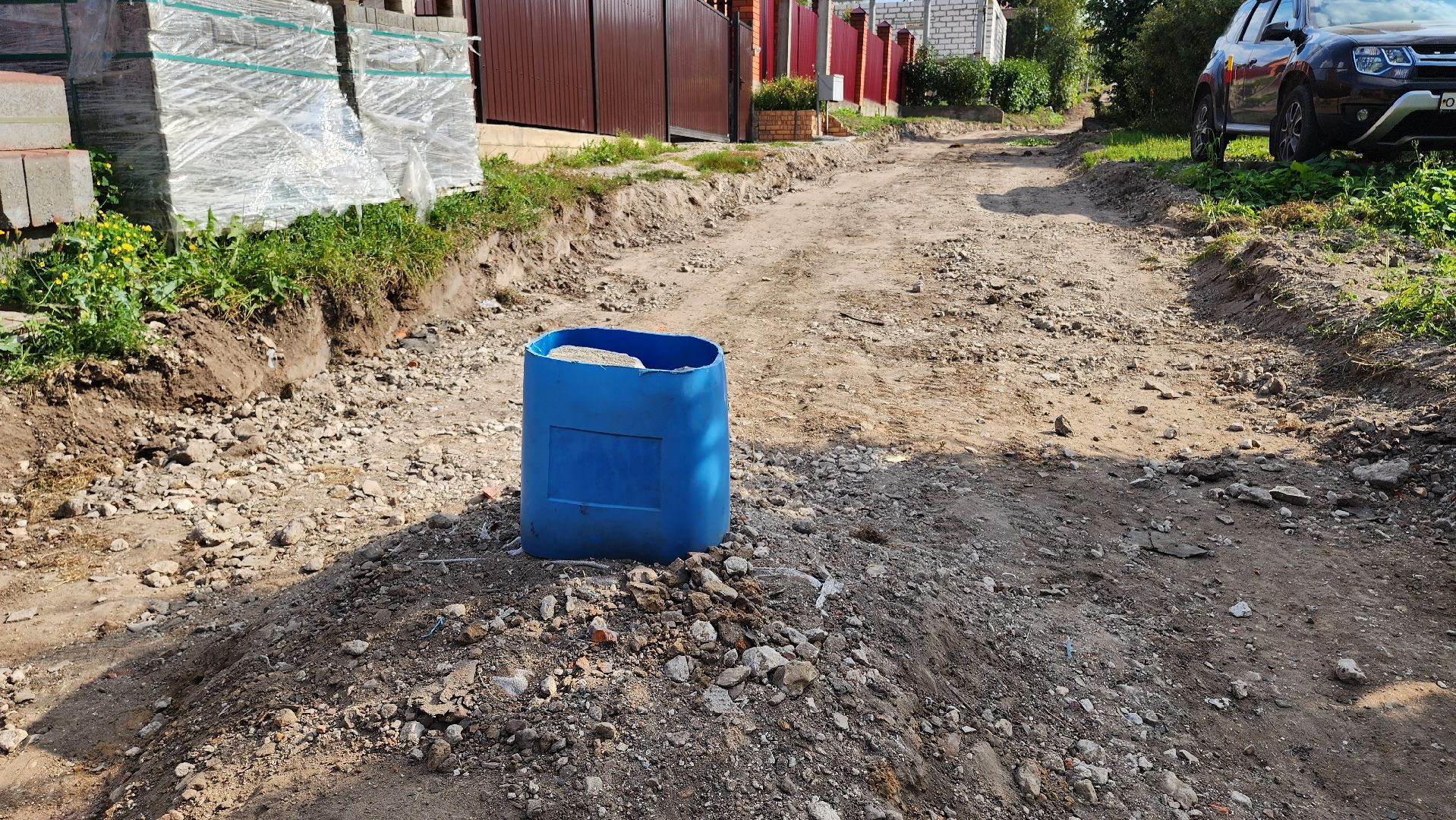 кашира, ремонт дорог, грунтовая дорога,