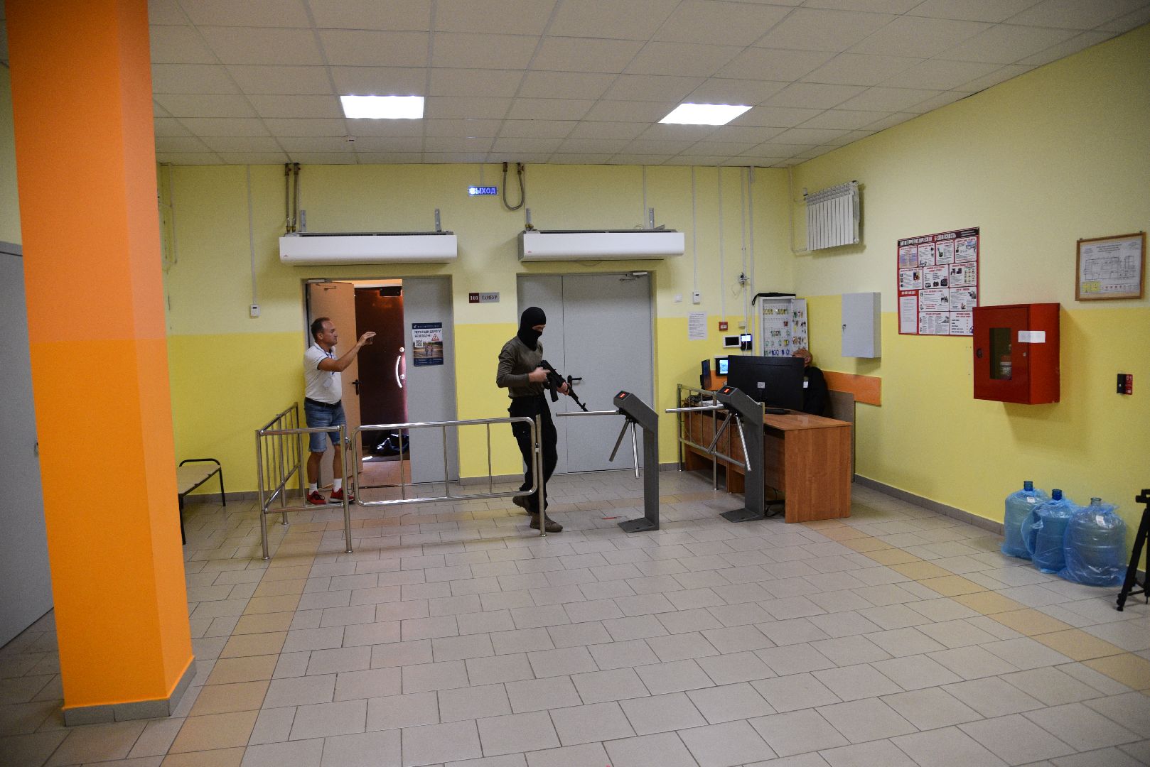 лотошино, лотошинская школа 2, учения, антитеррор, образование, безопасность,