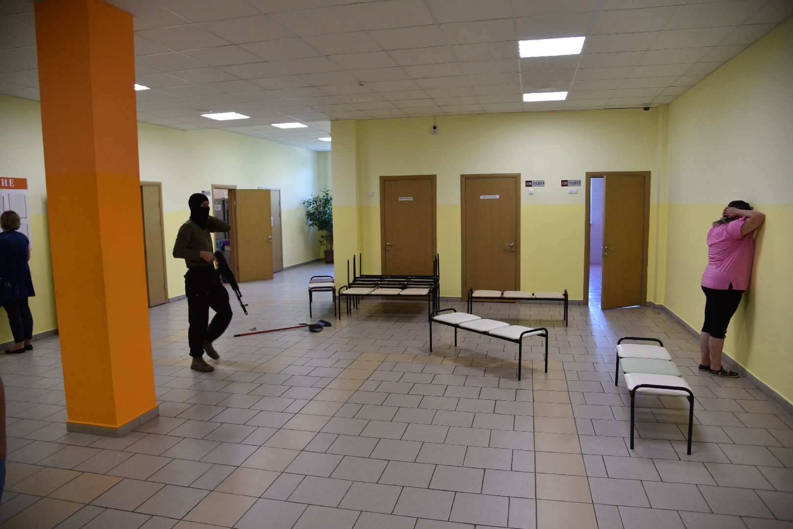 лотошино, лотошинская школа 2, учения, антитеррор, образование, безопасность,