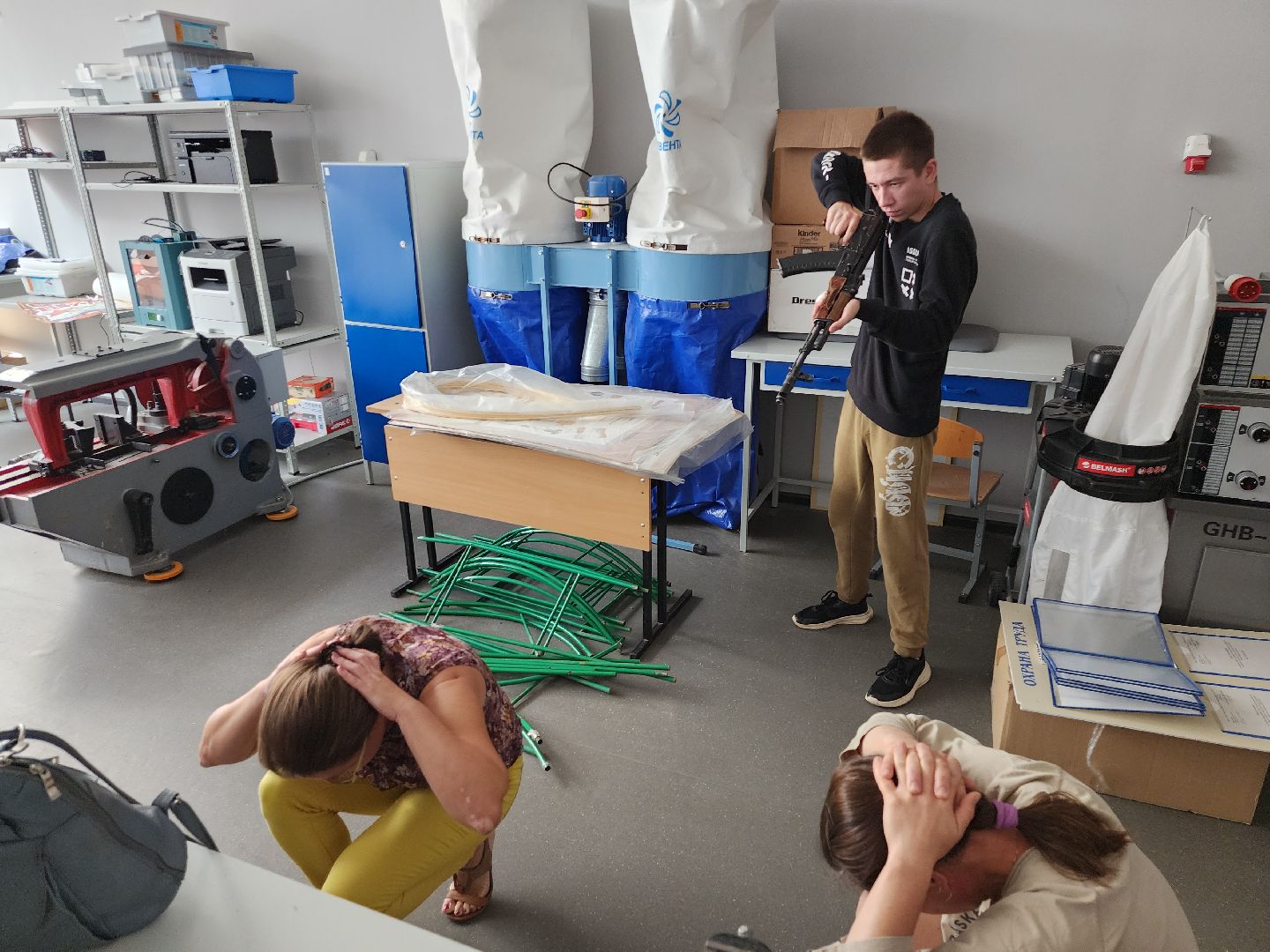 серпухов, подмосковье, безопасность, учения в школе,