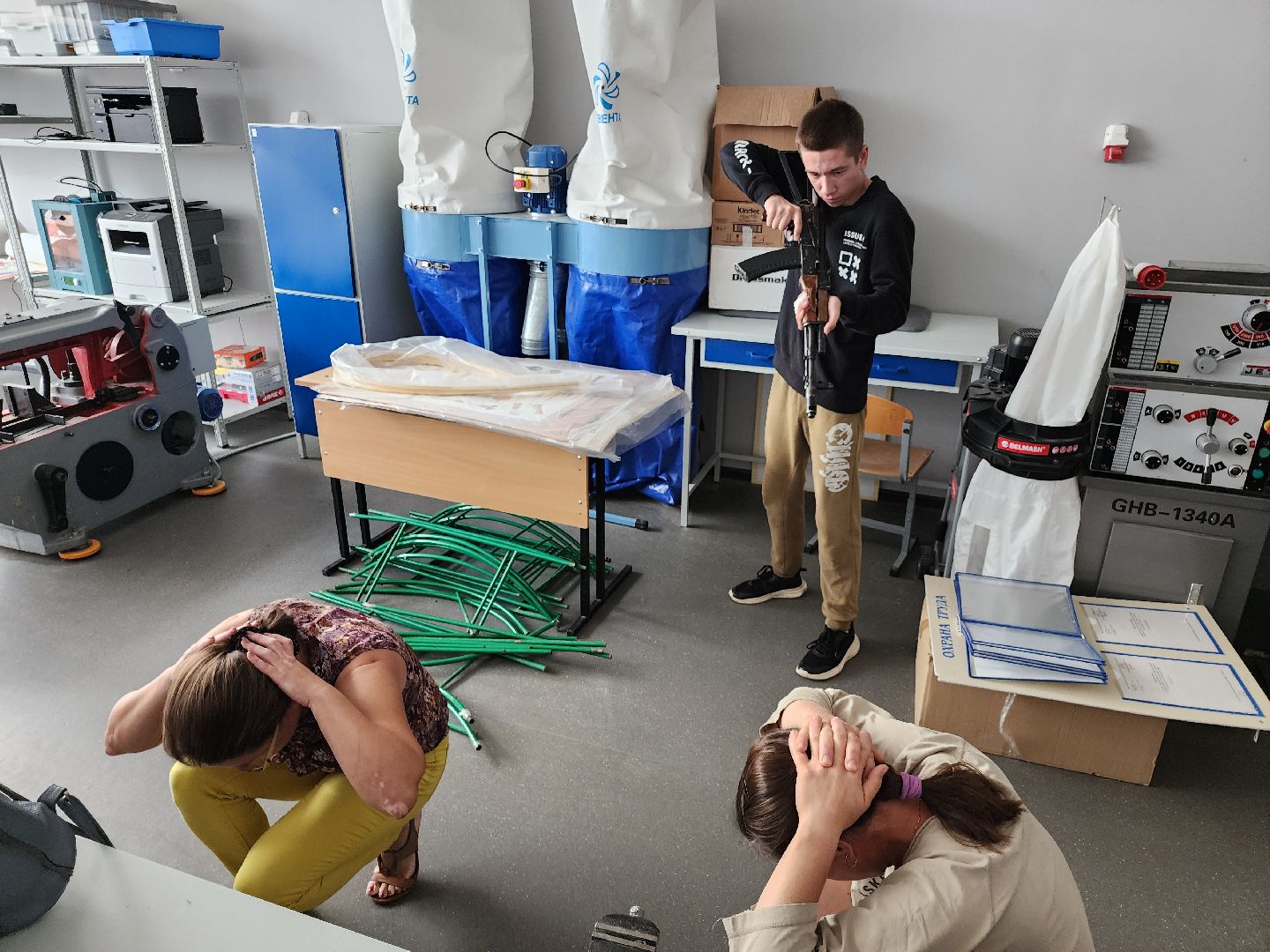 серпухов, подмосковье, безопасность, учения в школе,