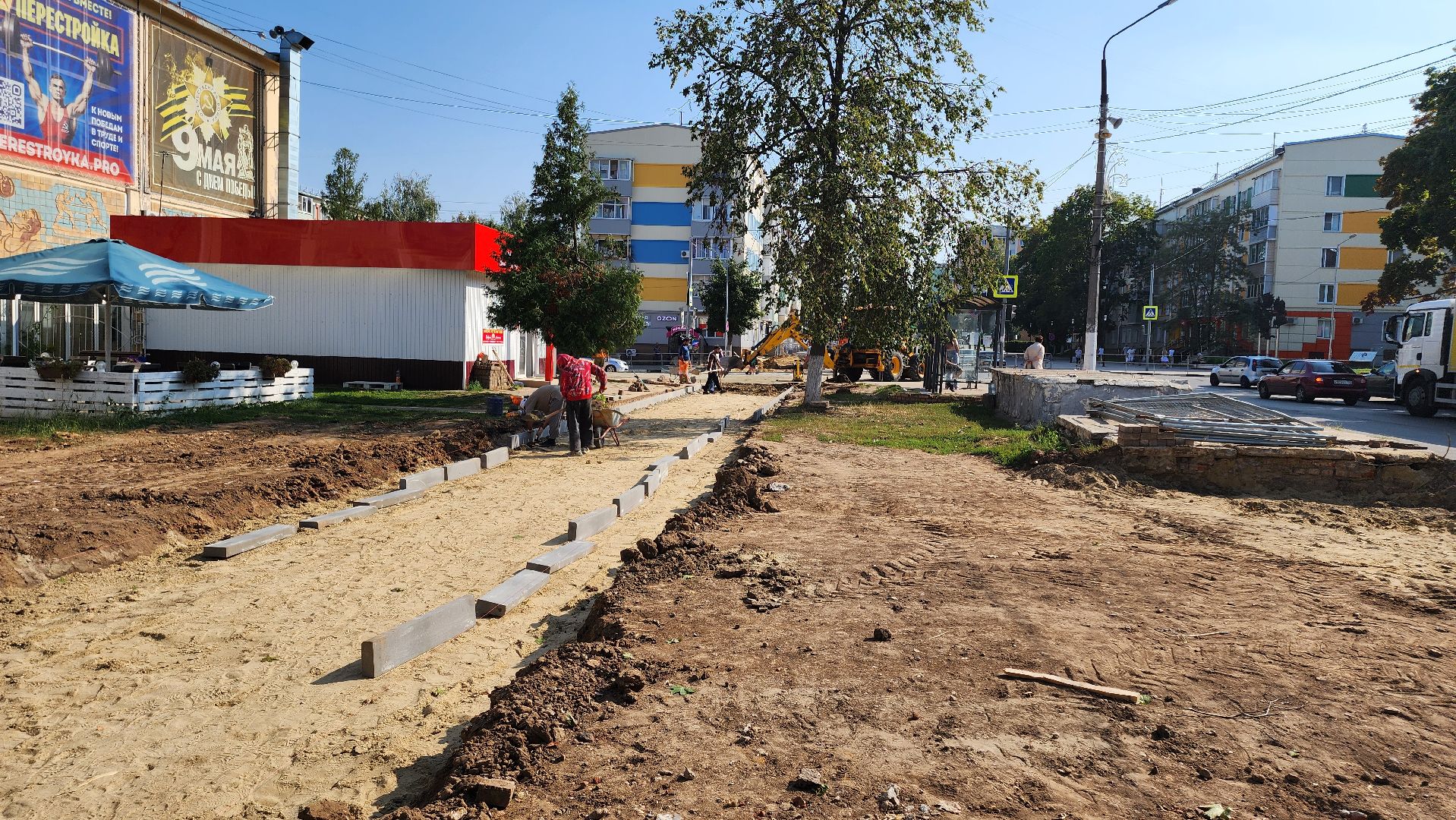 кашира, благоустройство, спортклуб кашира, троутар,