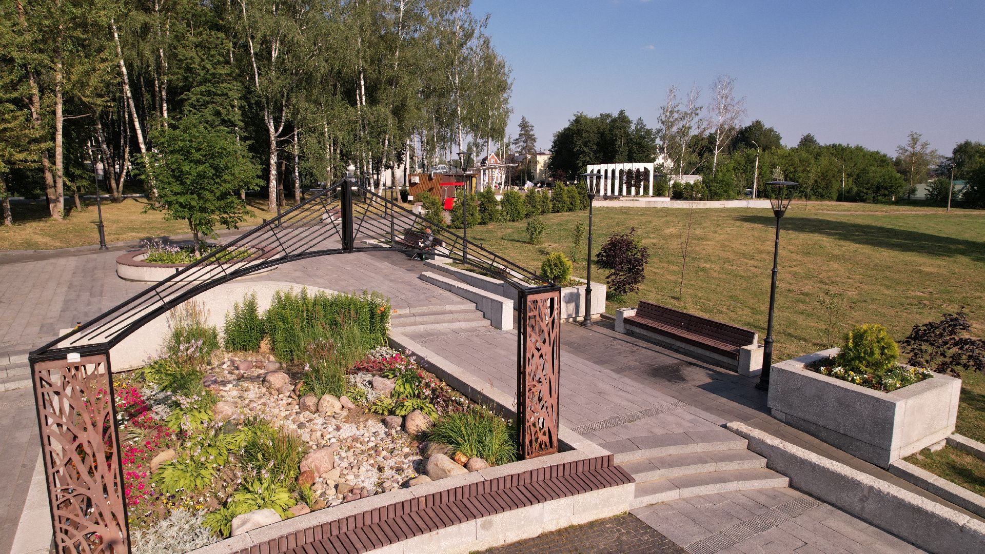 видео с коптера, благоустройство, сергиев посад,