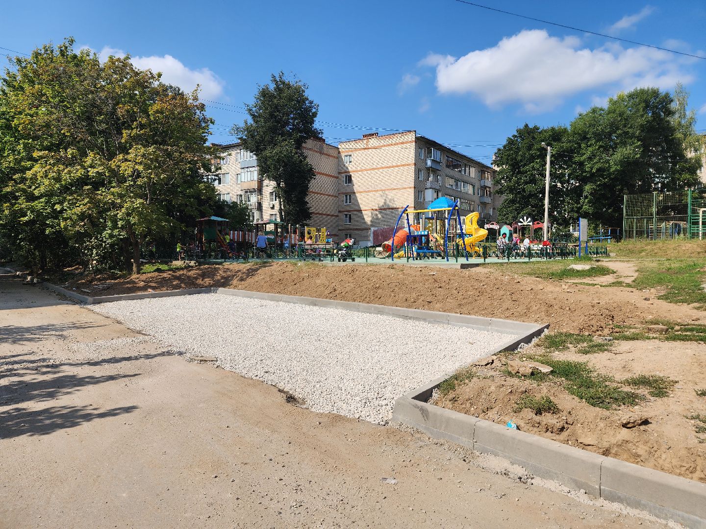 красноармейск, городской округ пушкинский, благоустройство дворов, новые парковочные места,