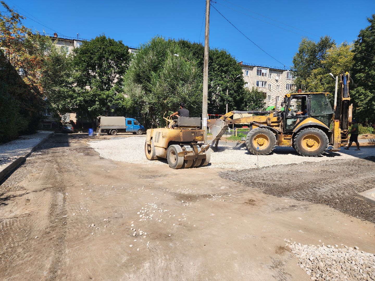 красноармейск, городской округ пушкинский, благоустройство дворов, новые парковочные места,
