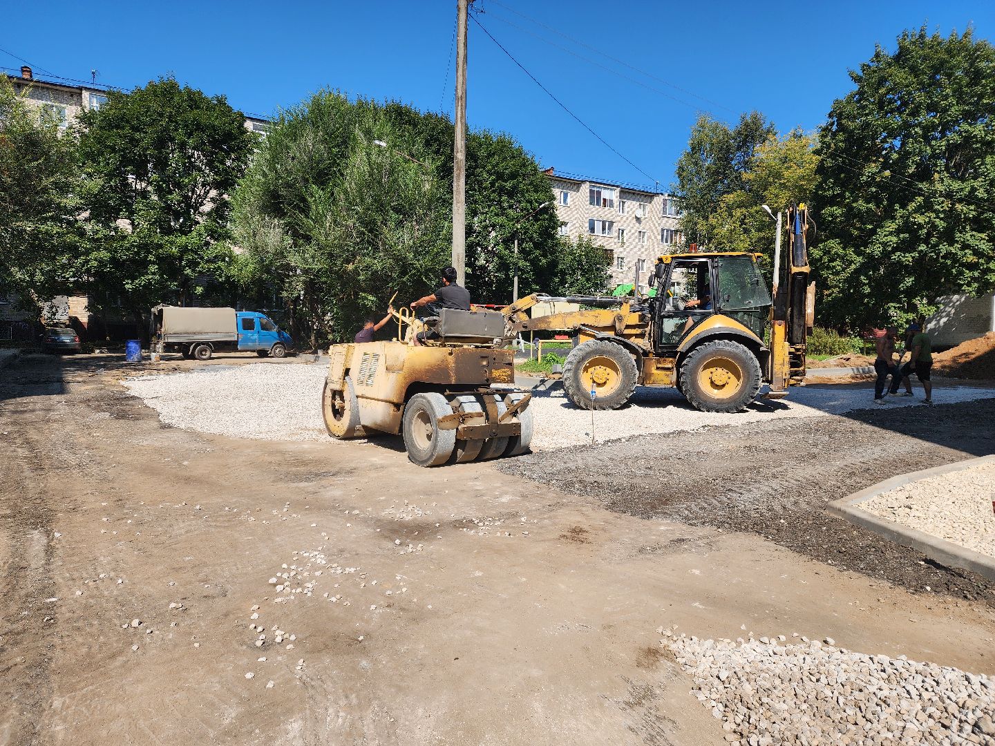 красноармейск, городской округ пушкинский, благоустройство дворов, новые парковочные места,