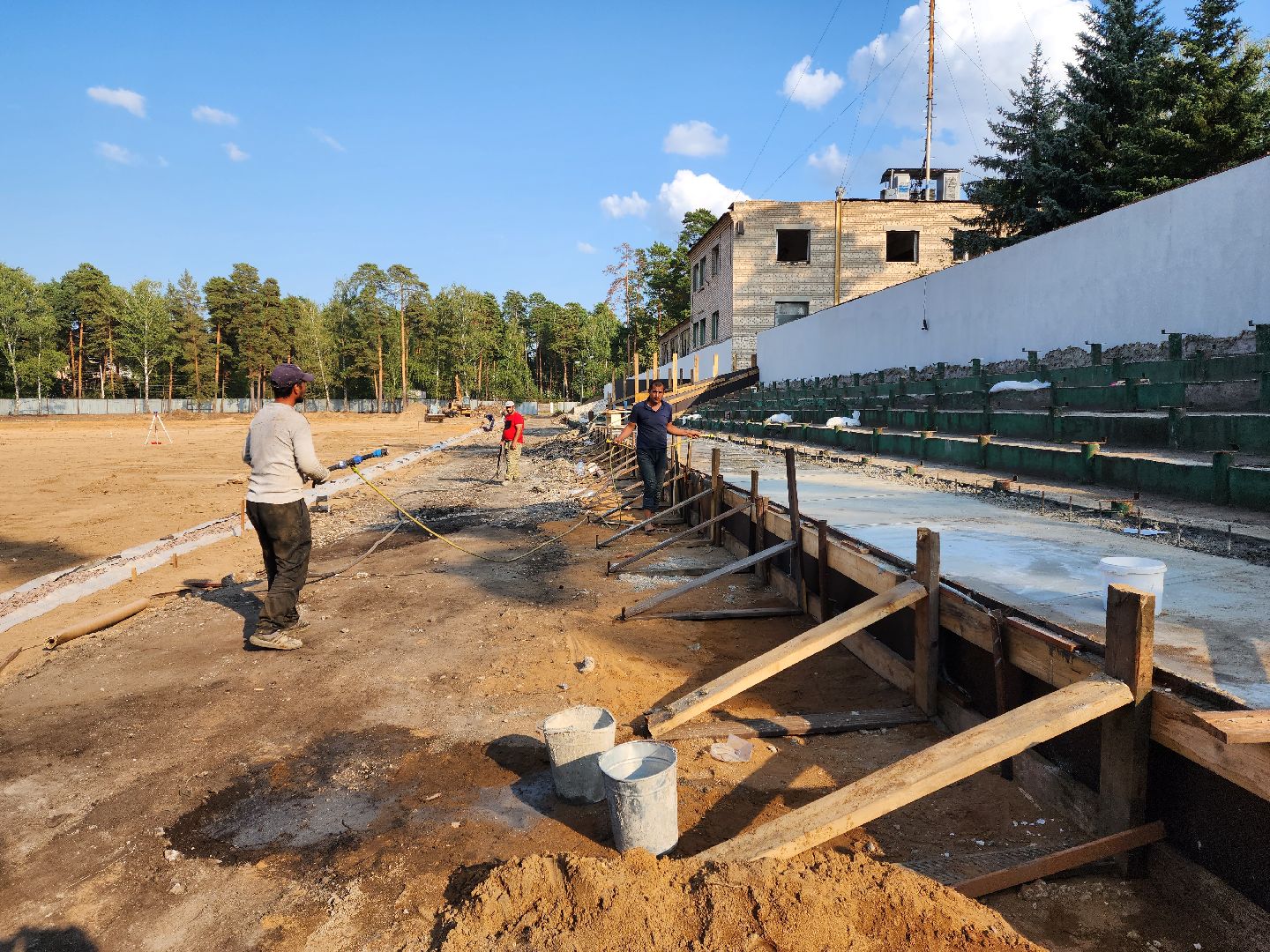 раменское, строительство, спорт, строительство мини-стадиона в поселке Быково,