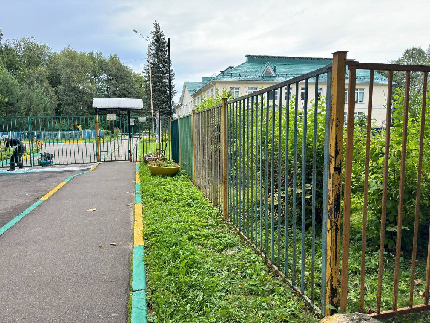 забор, детский сад, благоустойство,