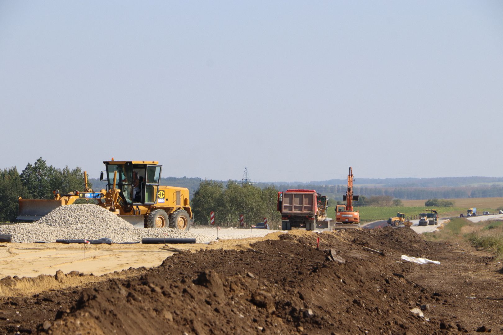 Р-22, федеральная трасса, ремонт дороги, серебряные пруды,