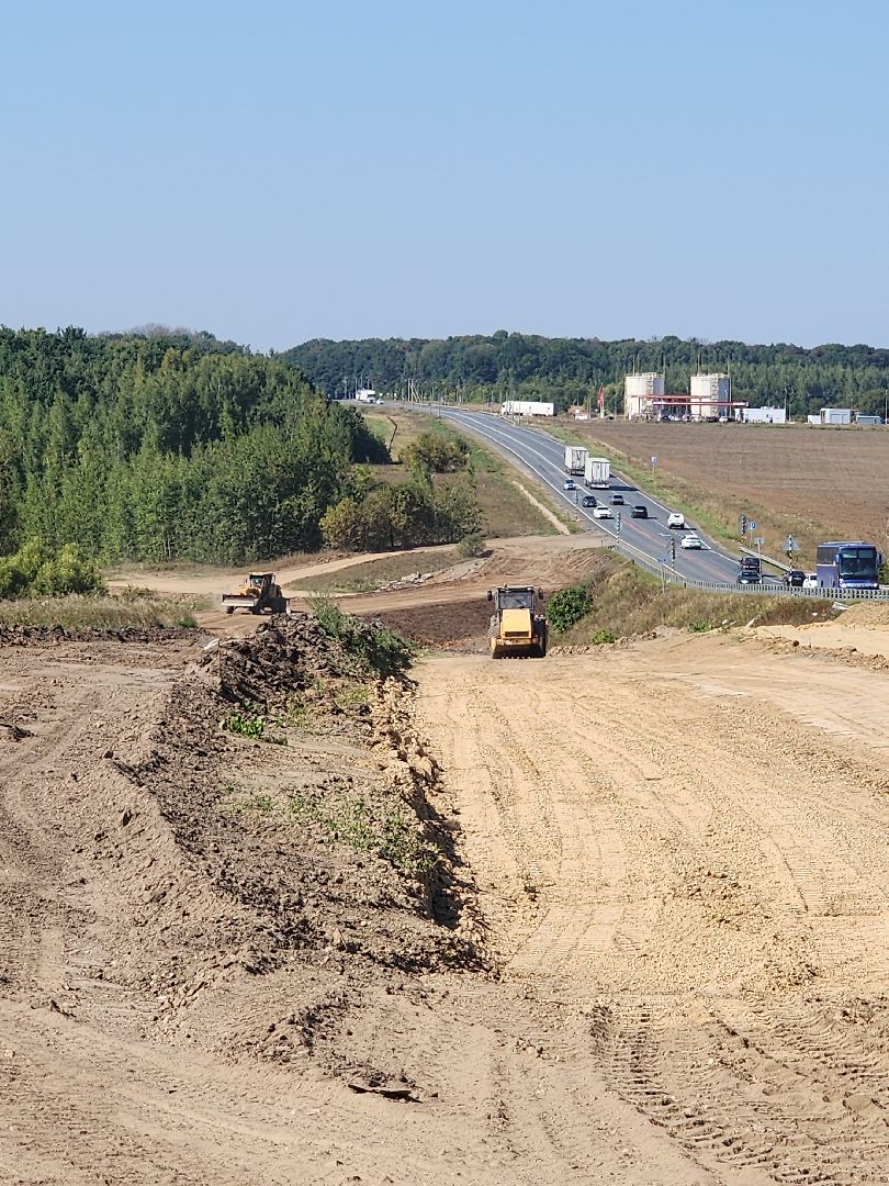 Р-22, федеральная трасса, ремонт дороги, серебряные пруды,