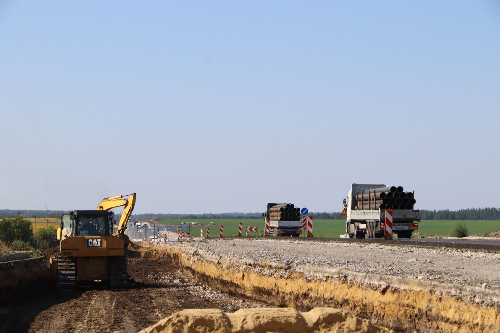 Р-22, федеральная трасса, ремонт дороги, серебряные пруды,