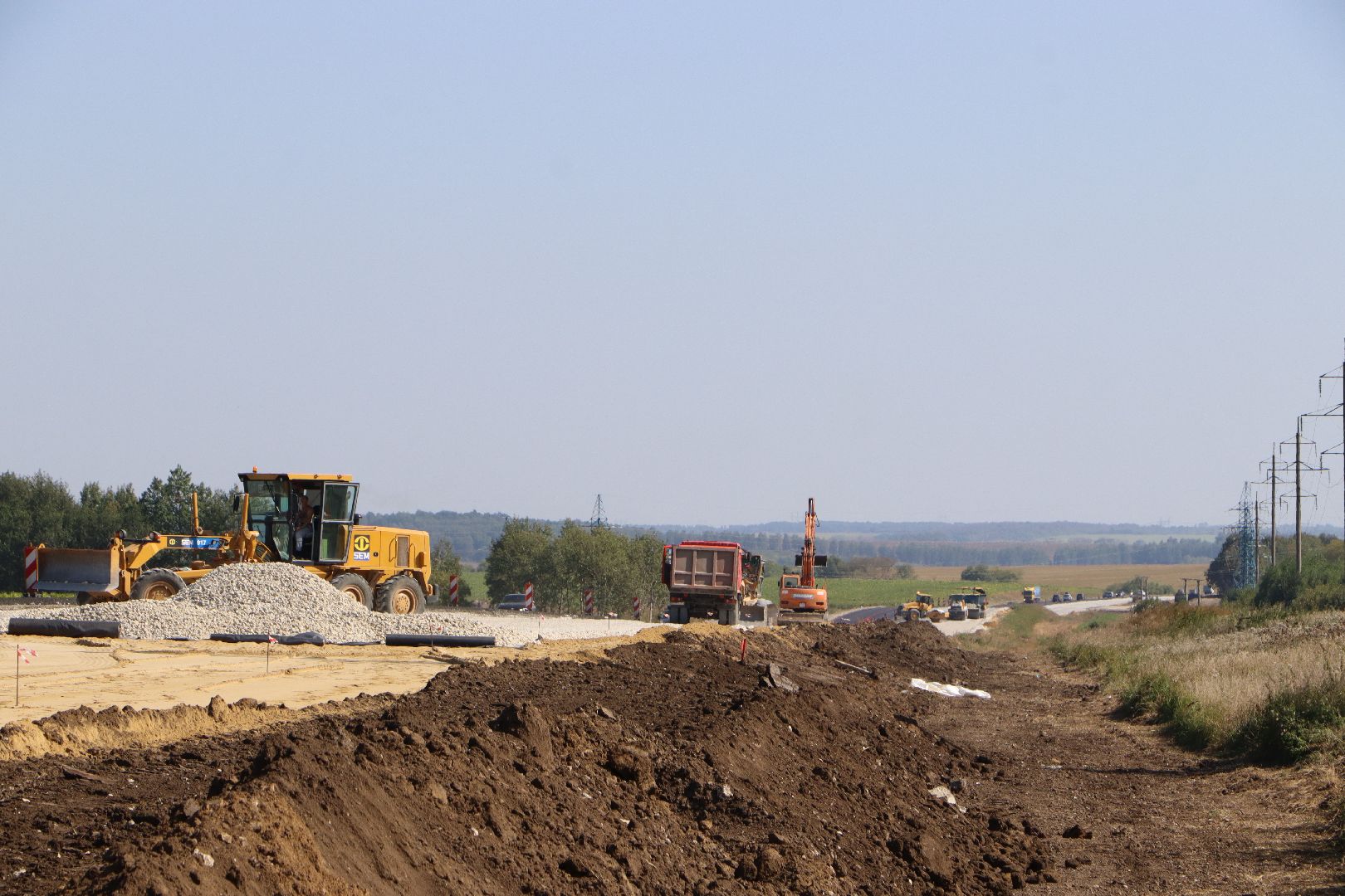 Р-22, федеральная трасса, ремонт дороги, серебряные пруды,