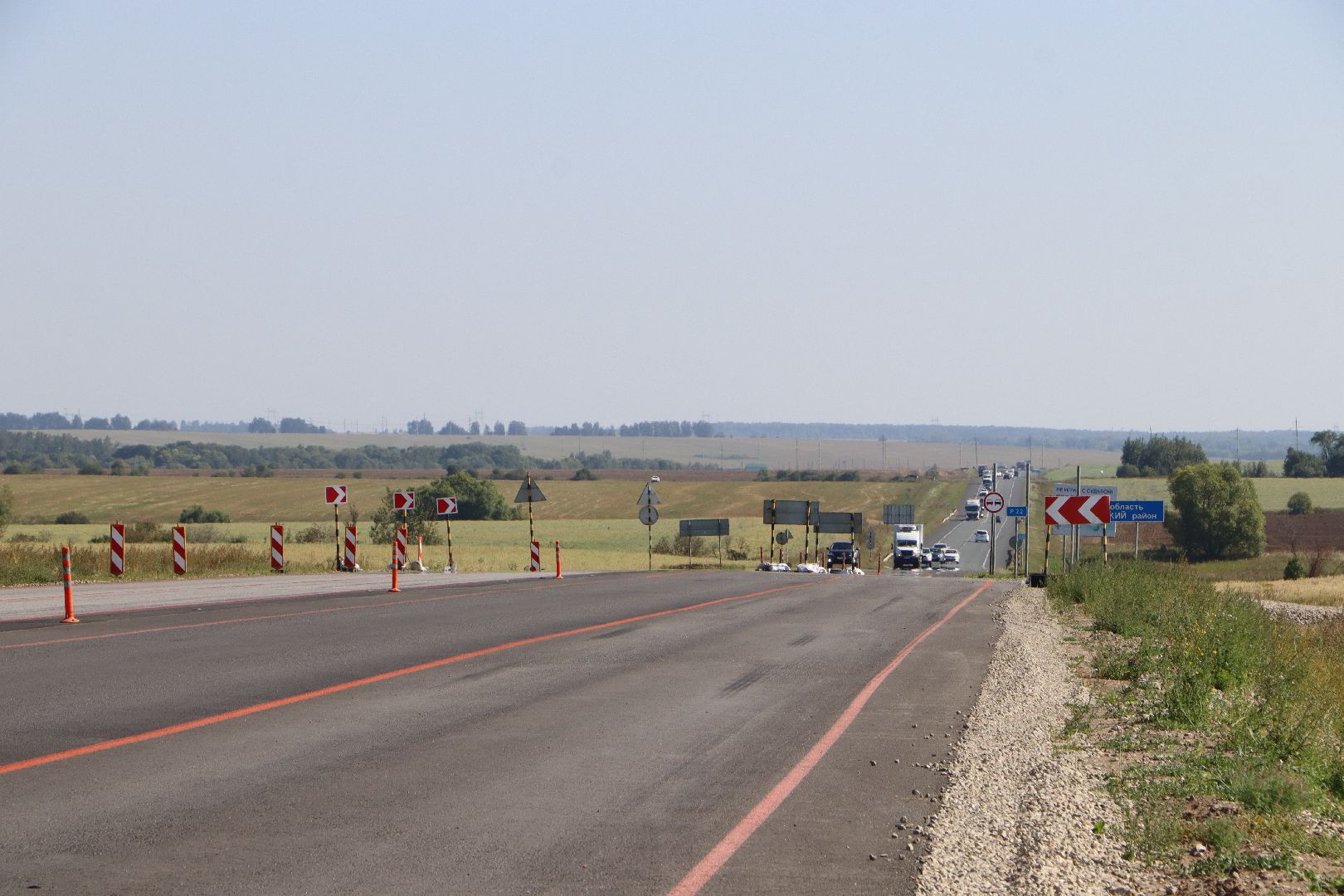 Р-22, федеральная трасса, ремонт дороги, серебряные пруды,