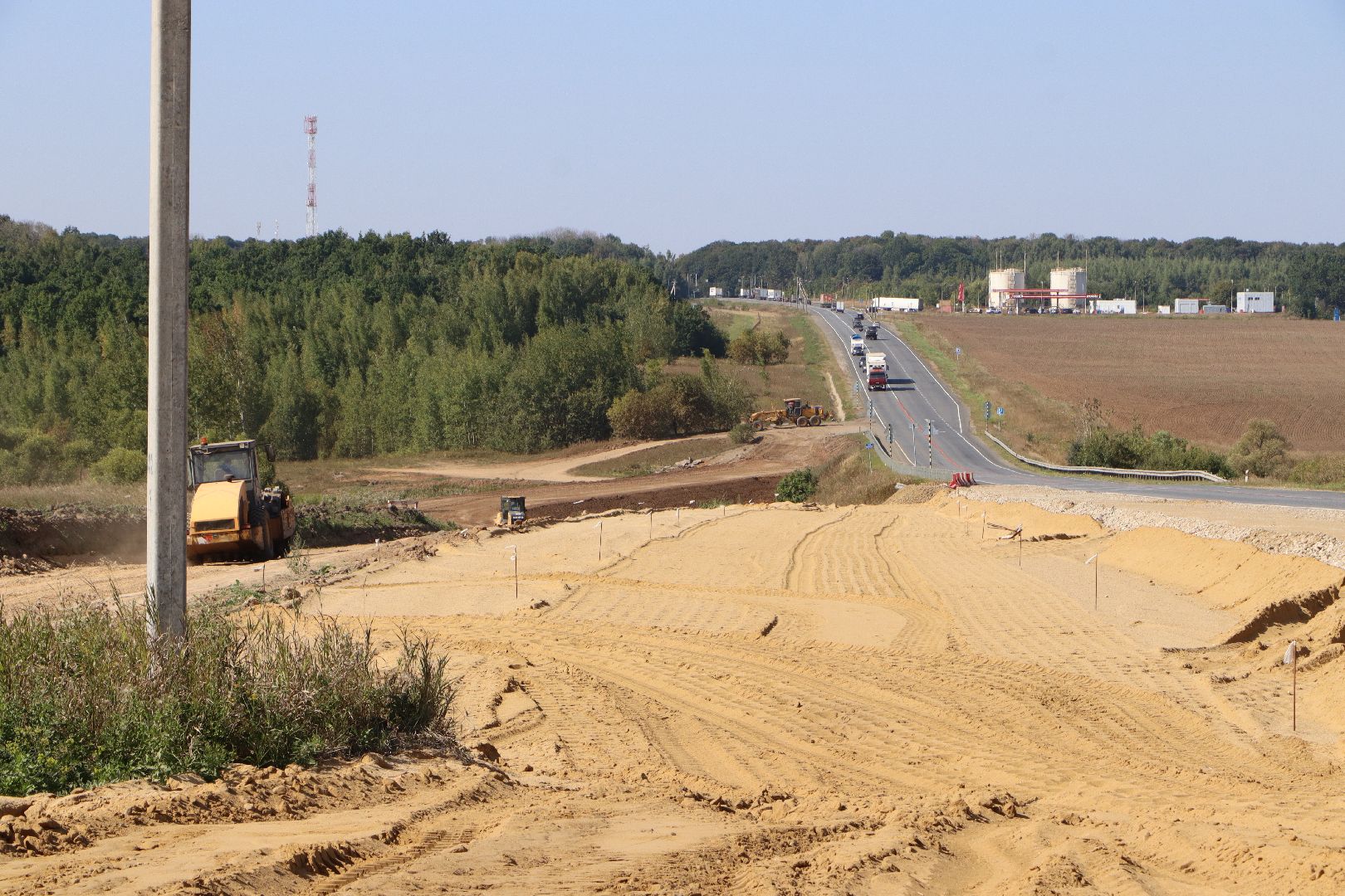 Р-22, федеральная трасса, ремонт дороги, серебряные пруды,