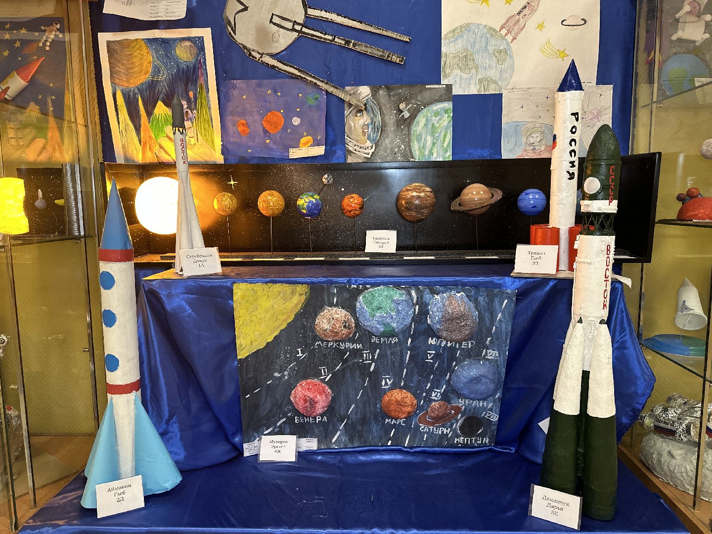 Реутов, образование, поделки, День космонавтики, космос, Юрий Гагарин, ракета, космонавт