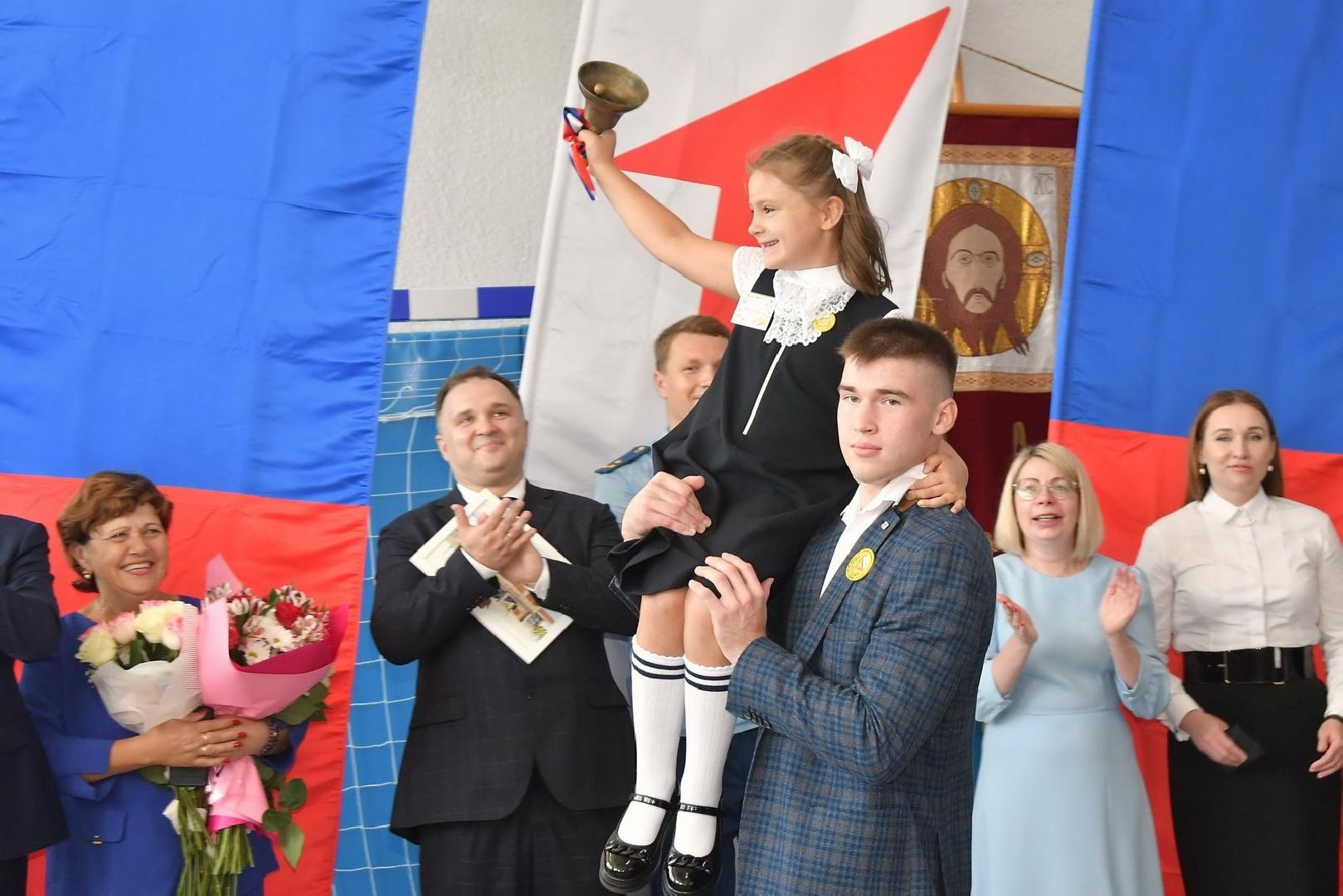 день знаний, начало нового учебного года, школа попова власиха, капремонт поповки, 1 сентября,