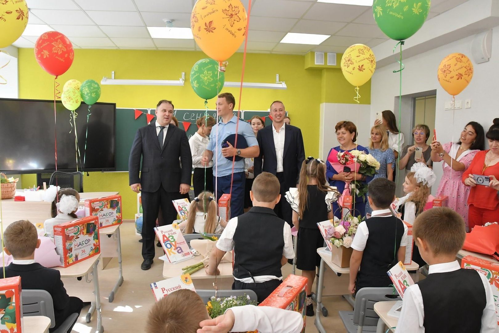 день знаний, начало нового учебного года, школа попова власиха, капремонт поповки, 1 сентября,