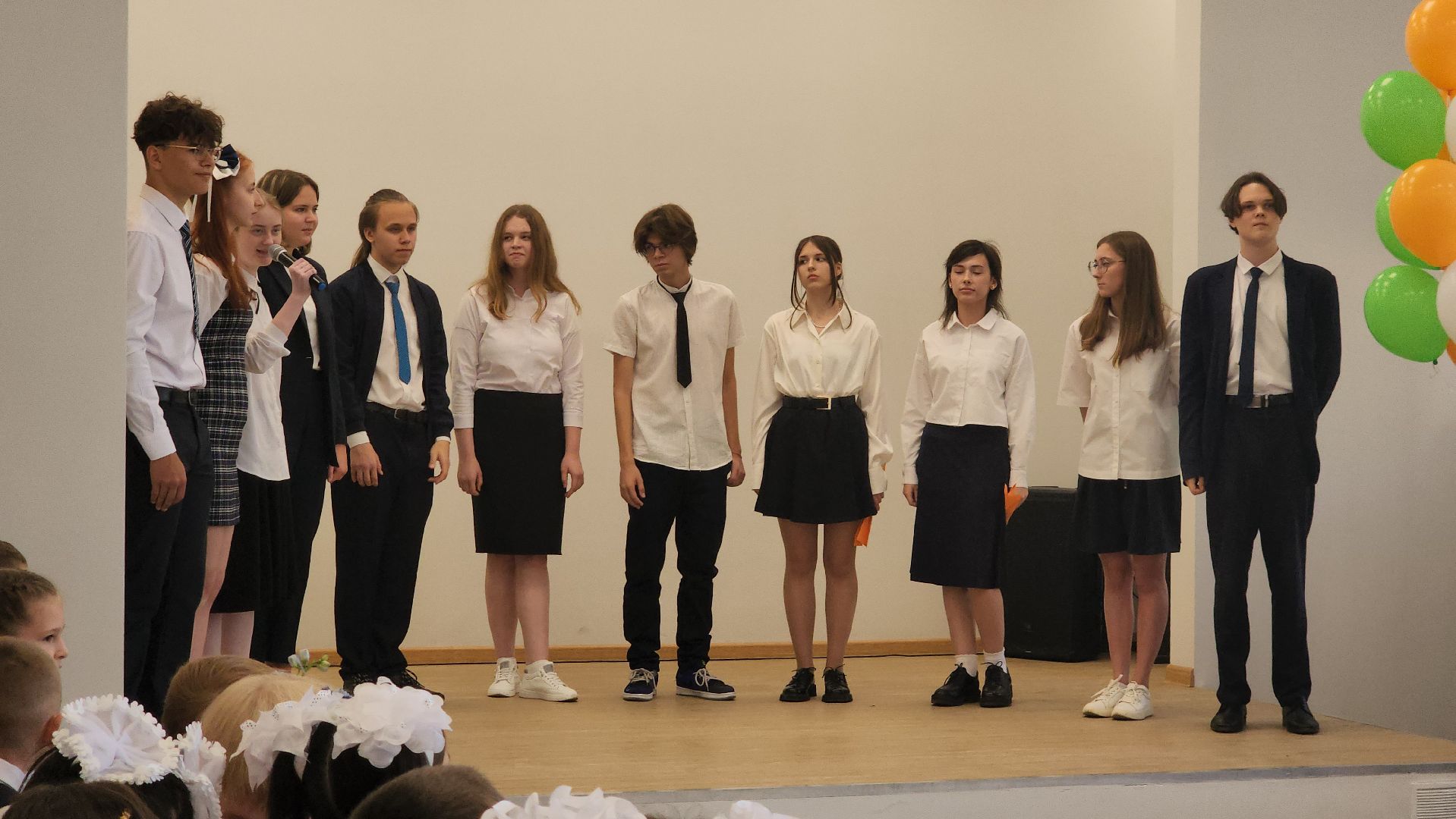 пушкинский округ, капремонт школы, день знаний, торжественное мероприятие, торжественная линейка,