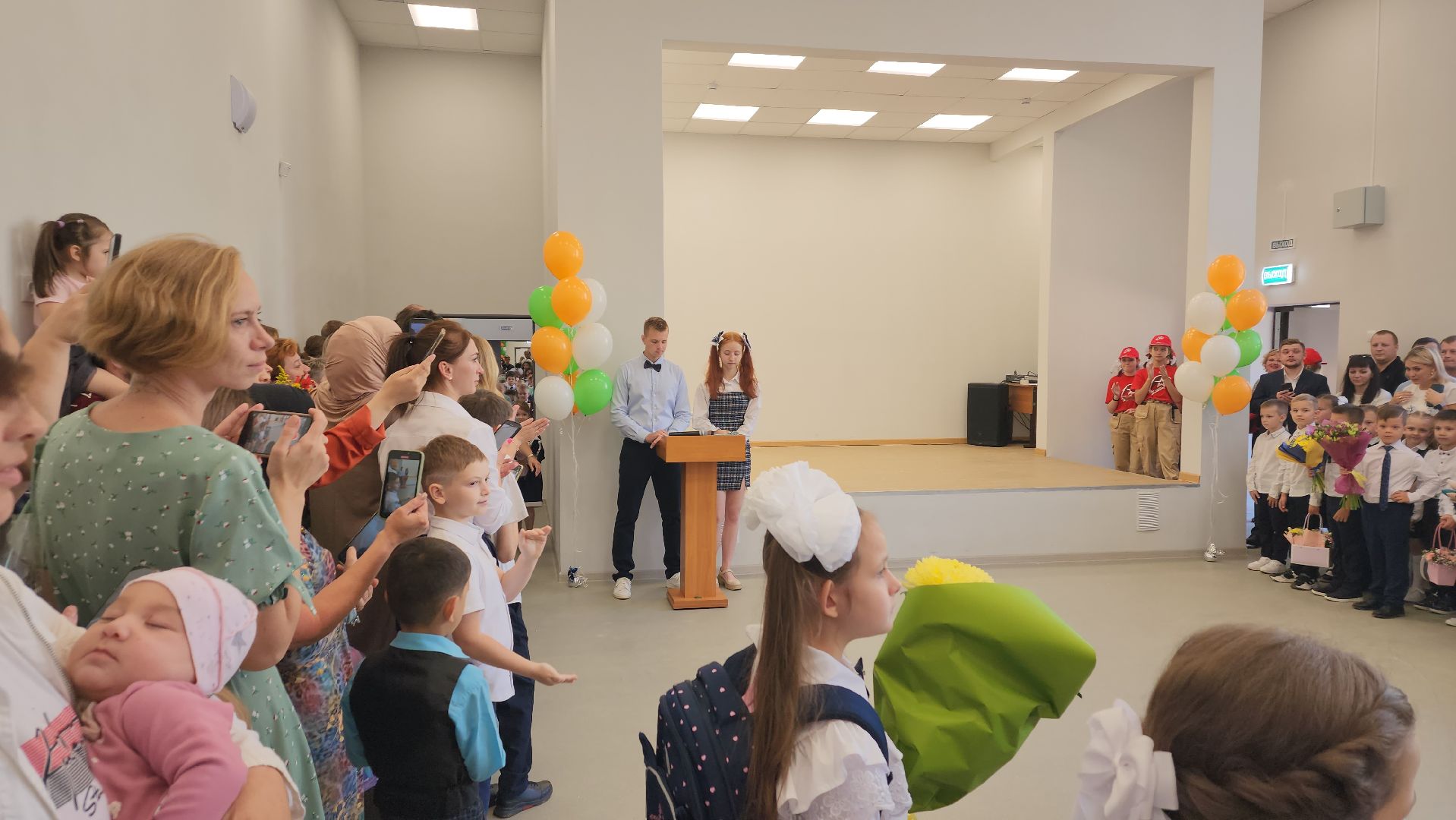 пушкинский округ, капремонт школы, день знаний, торжественное мероприятие, торжественная линейка,