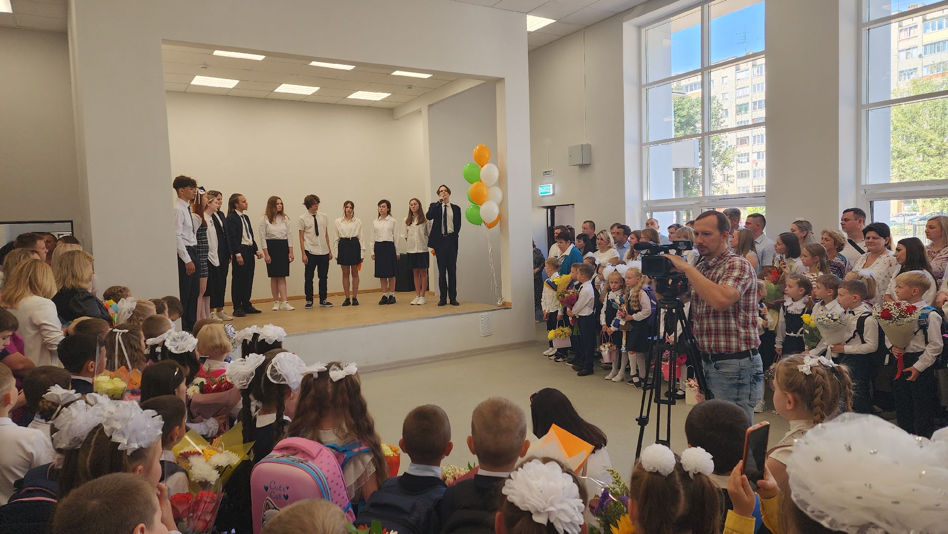 пушкинский округ, капремонт школы, день знаний, торжественное мероприятие, торжественная линейка,