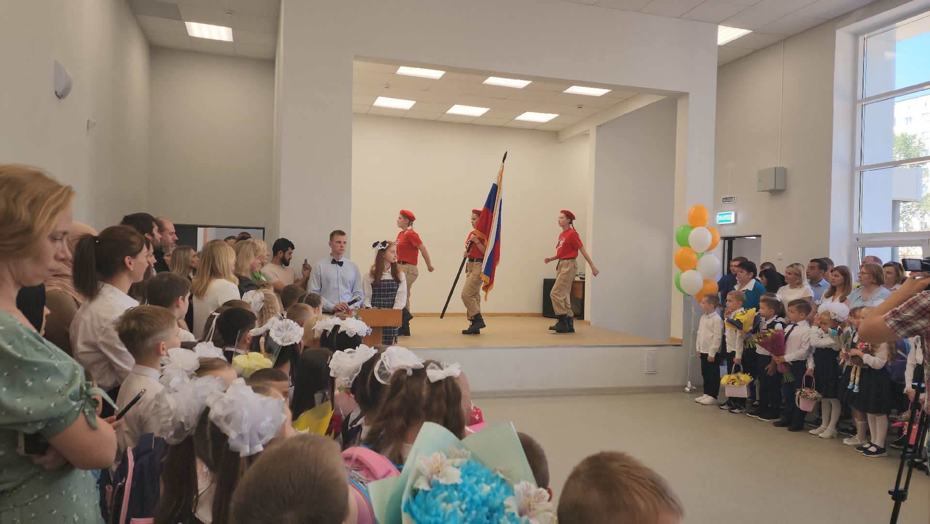 пушкинский округ, капремонт школы, день знаний, торжественное мероприятие, торжественная линейка,