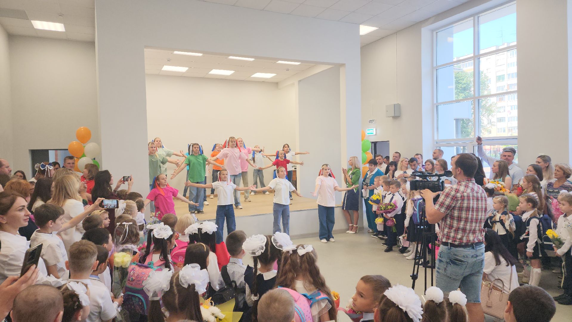 пушкинский округ, капремонт школы, день знаний, торжественное мероприятие, торжественная линейка,