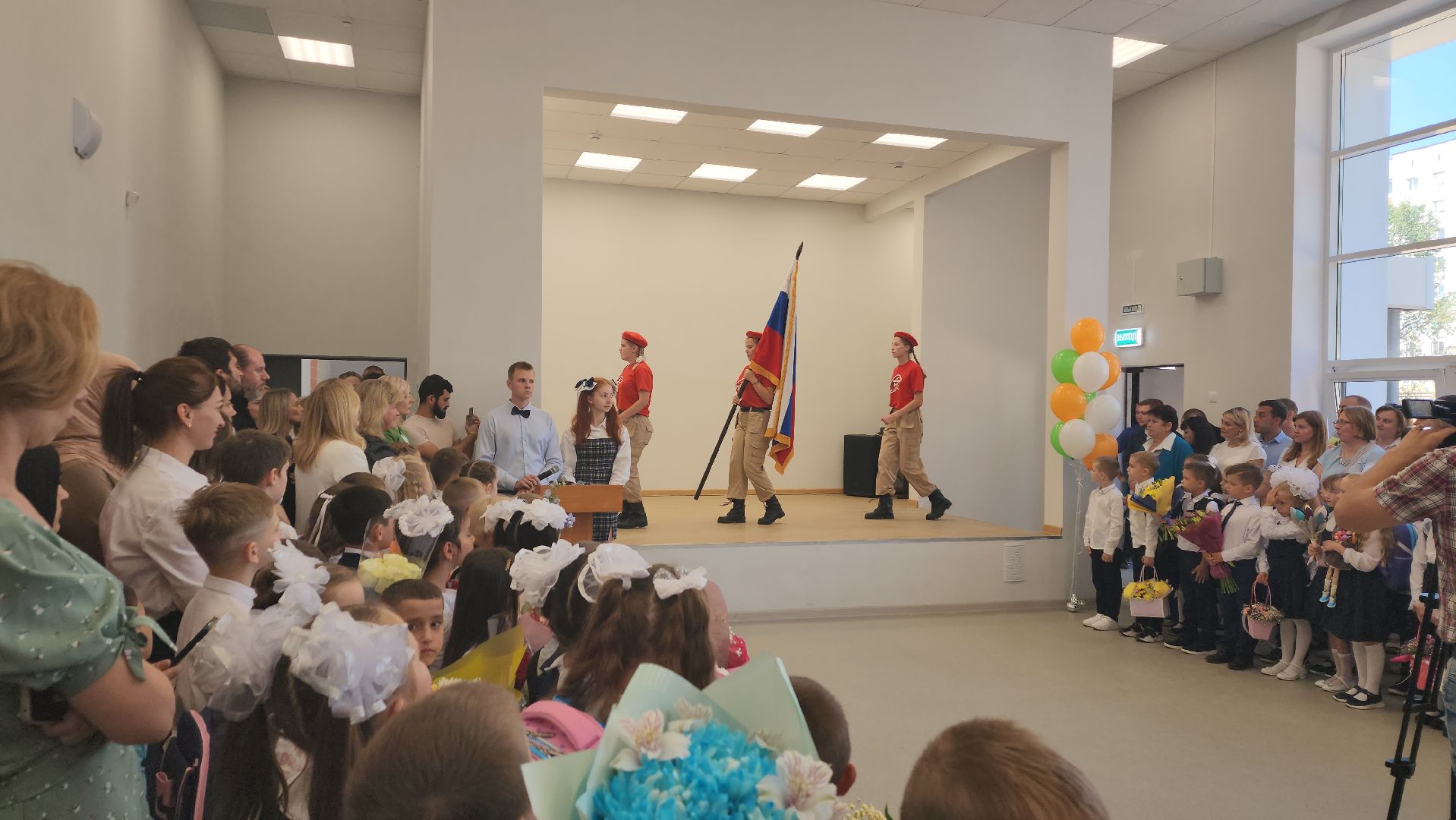 пушкинский округ, капремонт школы, день знаний, торжественное мероприятие, торжественная линейка,