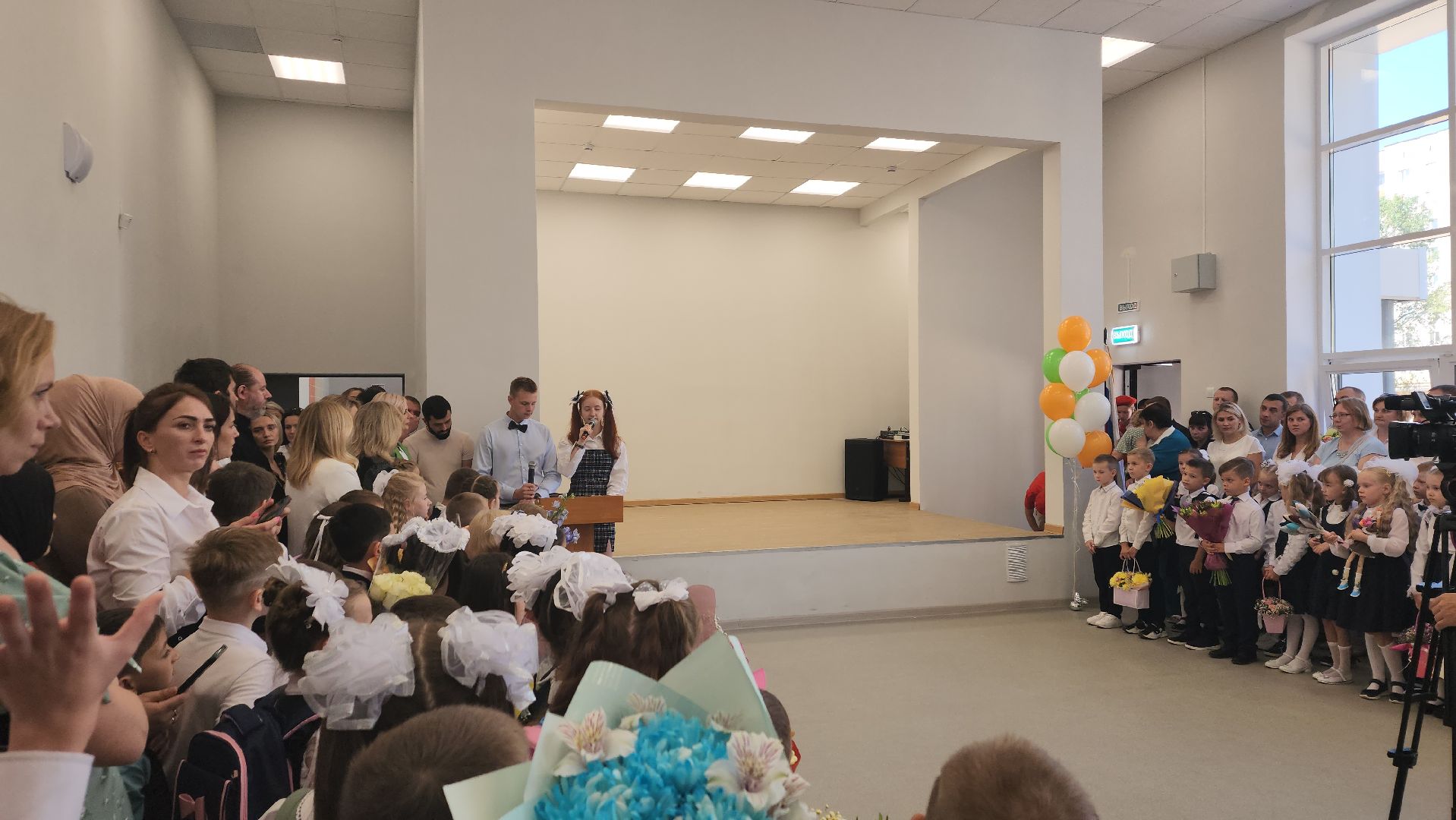 пушкинский округ, капремонт школы, день знаний, торжественное мероприятие, торжественная линейка,