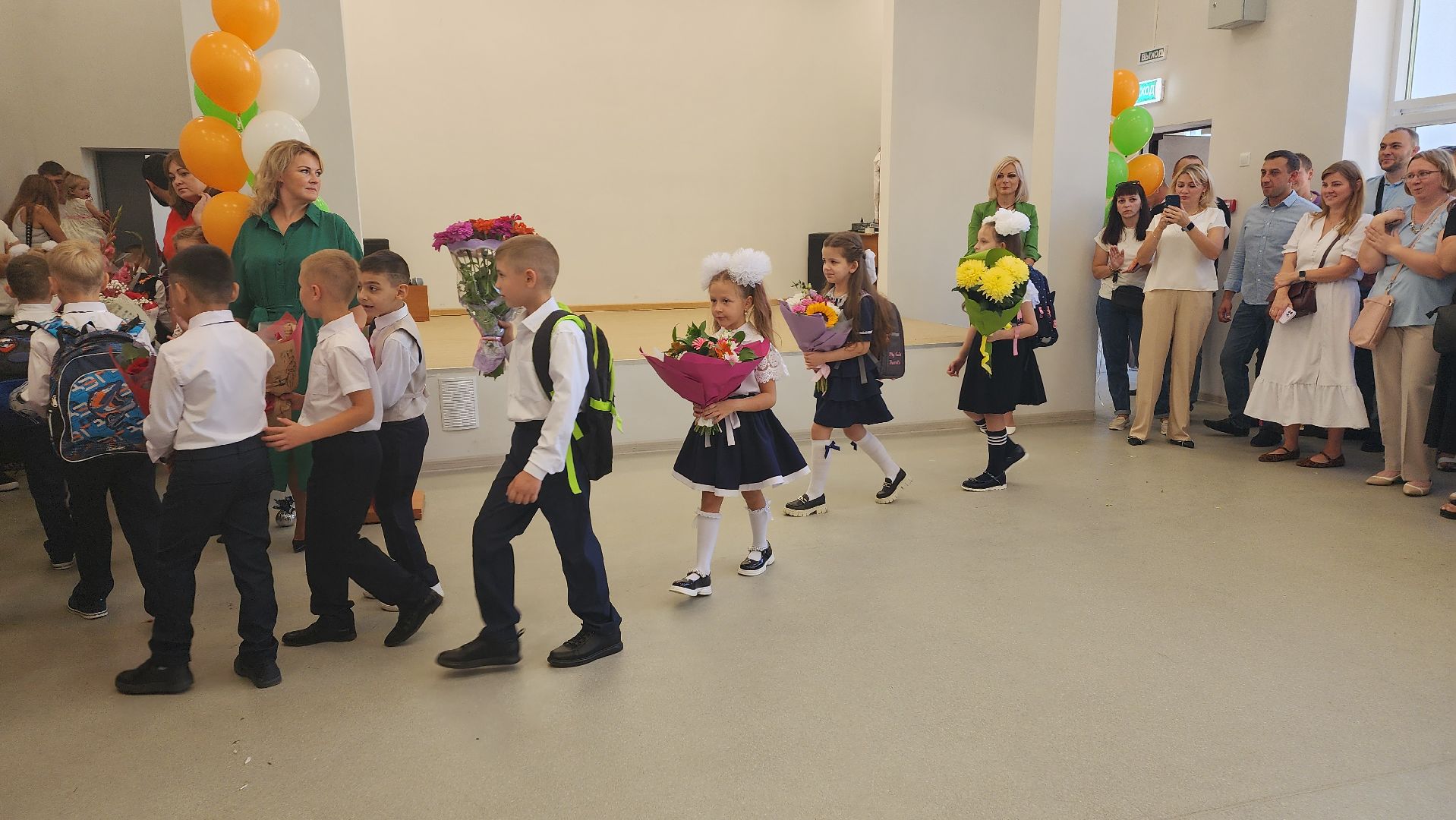 пушкинский округ, капремонт школы, день знаний, торжественное мероприятие, торжественная линейка,