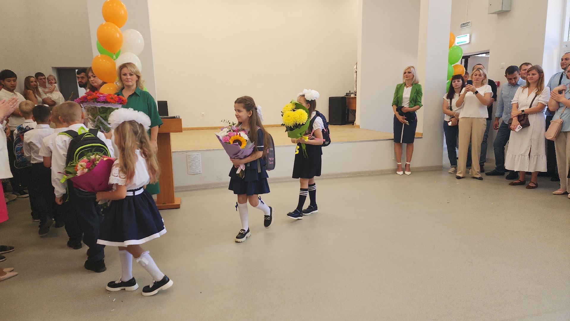 пушкинский округ, капремонт школы, день знаний, торжественное мероприятие, торжественная линейка,