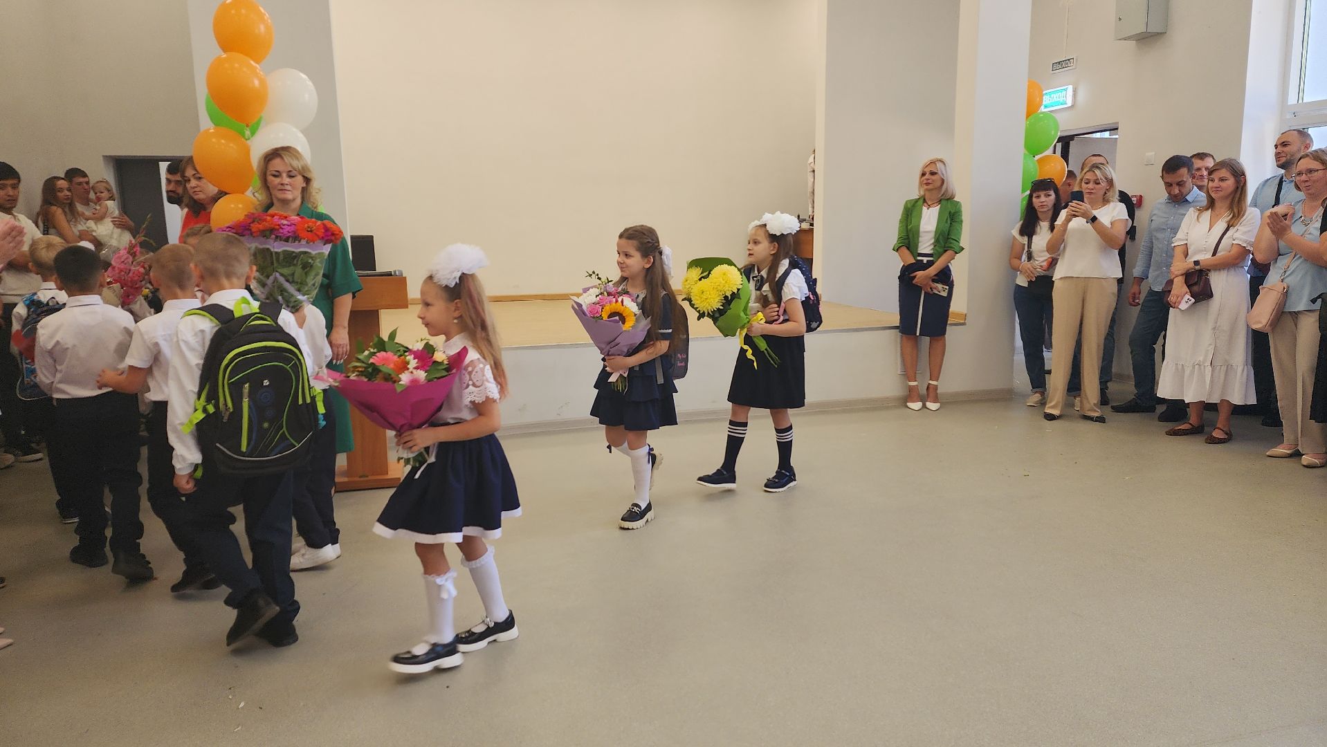 пушкинский округ, капремонт школы, день знаний, торжественное мероприятие, торжественная линейка,