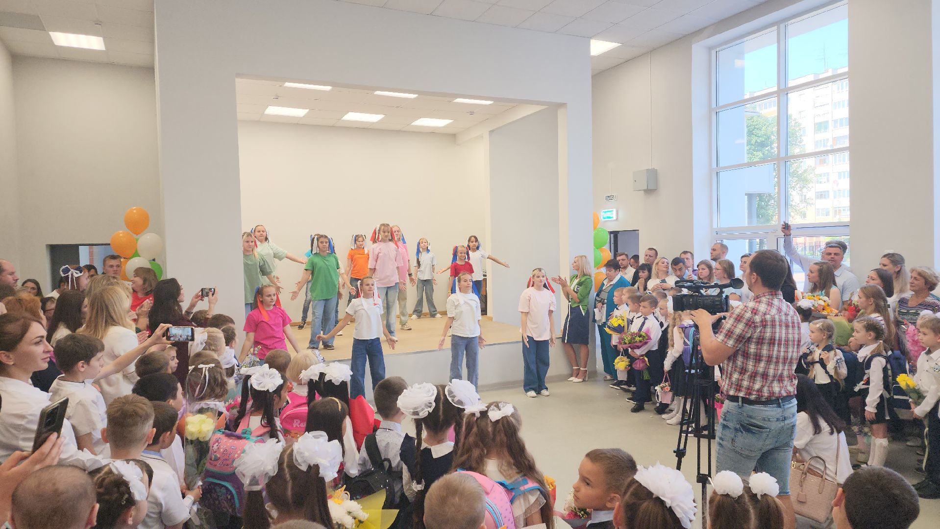 пушкинский округ, капремонт школы, день знаний, торжественное мероприятие, торжественная линейка,