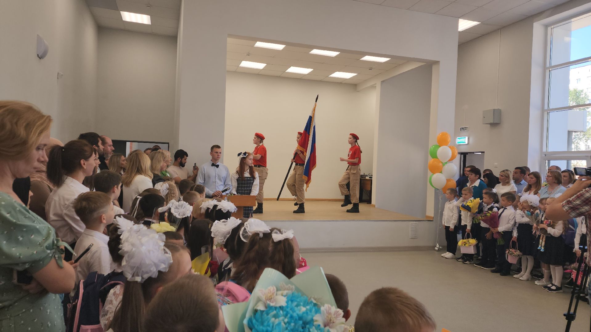 пушкинский округ, капремонт школы, день знаний, торжественное мероприятие, торжественная линейка,