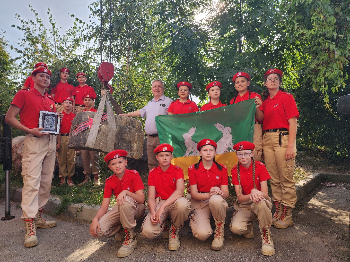 Подольск, сад камней памяти и славы, патриотизм, юнармейцы, Ковров, Исполины,