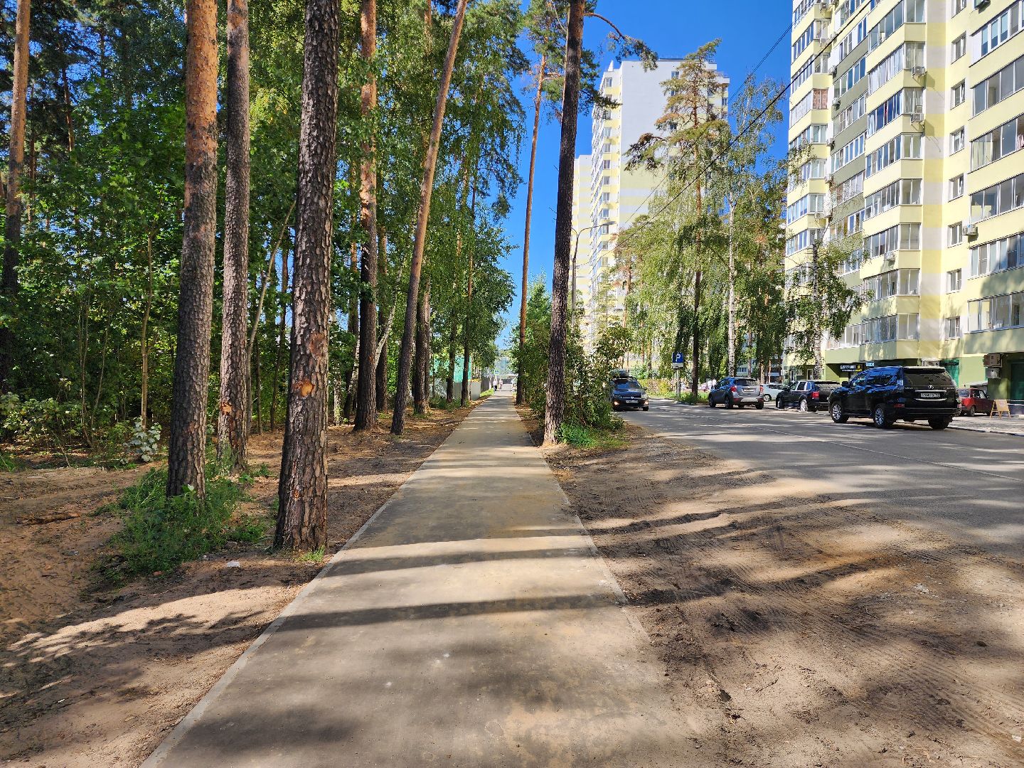 раменское, дороги, Тротуары на улице Высковольтная,