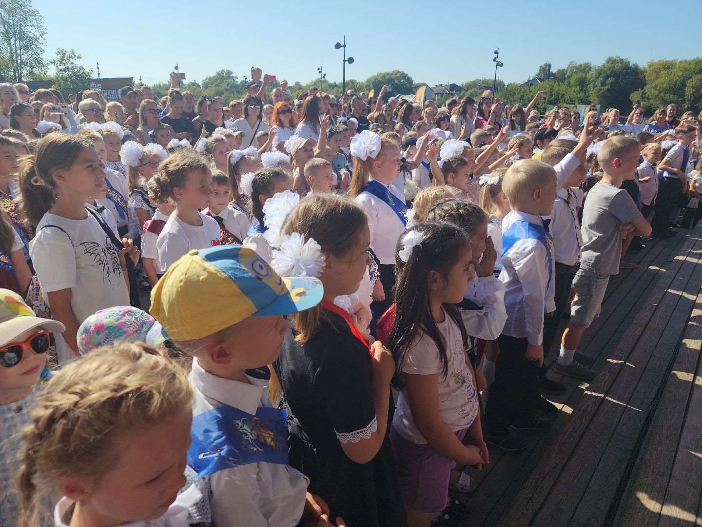 Парад первоклассников, орехово зуево, парки подмосковья, день знаний, 2 сентября,