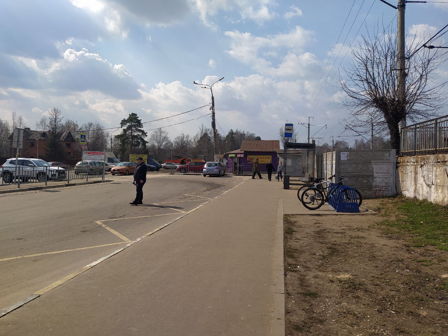 Велосипедная парковка, станция, остановка, благоустройство