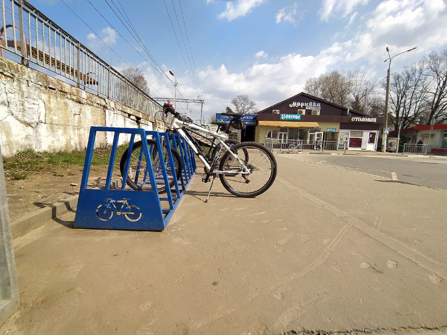 Велосипедная парковка, станция, остановка, благоустройство