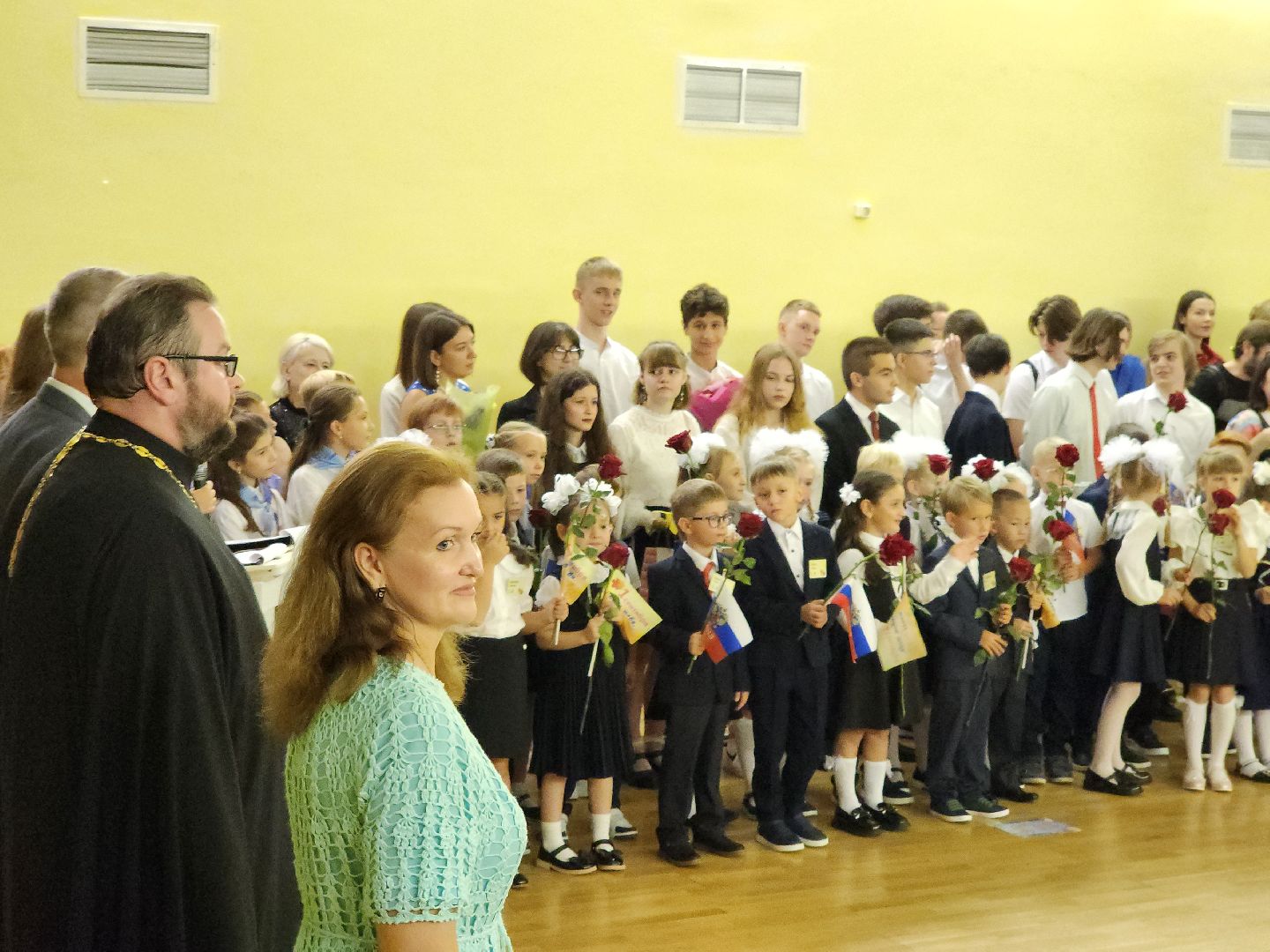 Подольск, Образование, день знаний в школе, Благотворительность, Дети вместо цветов,