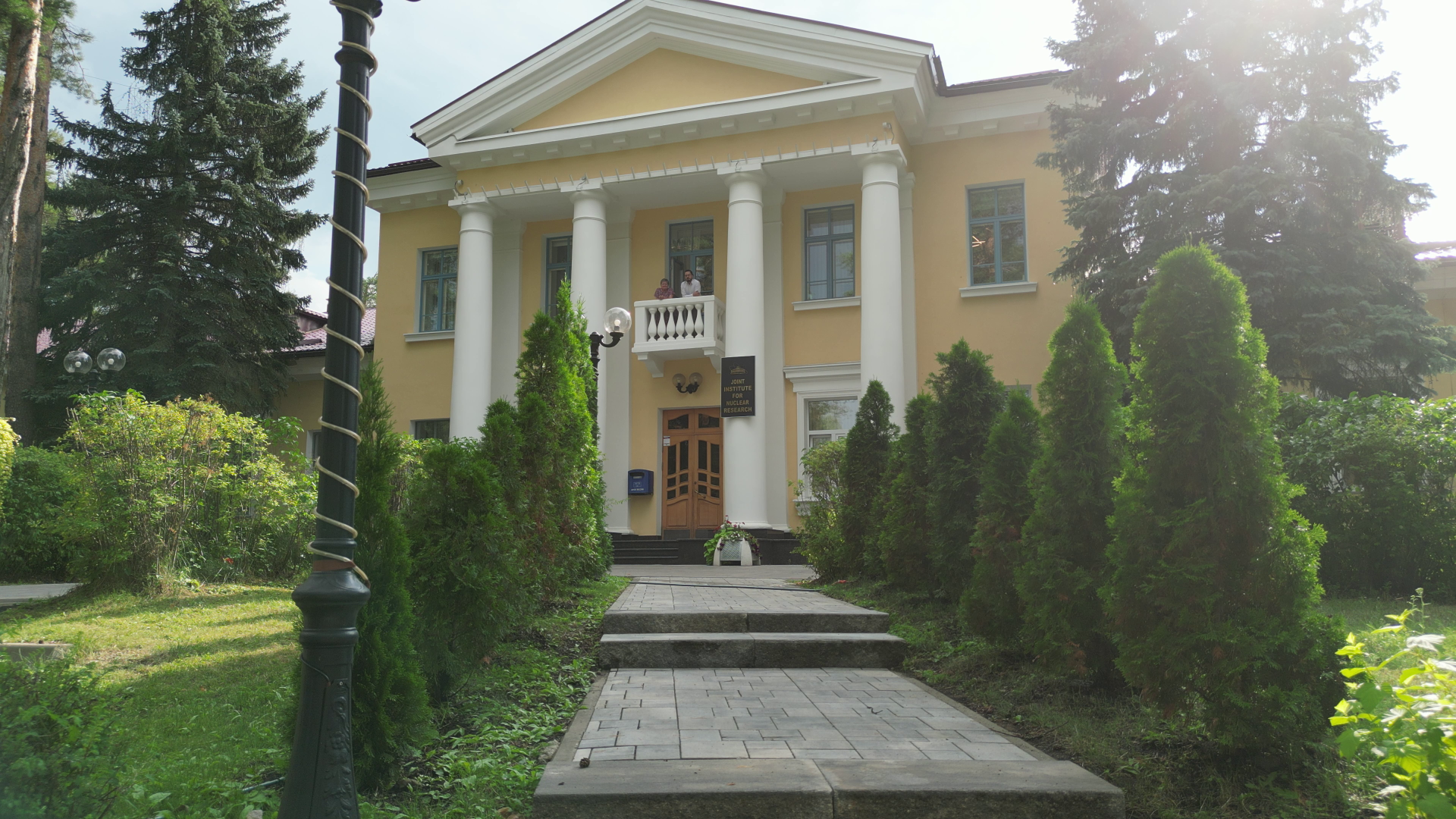 видео с коптера, дубна, институт,