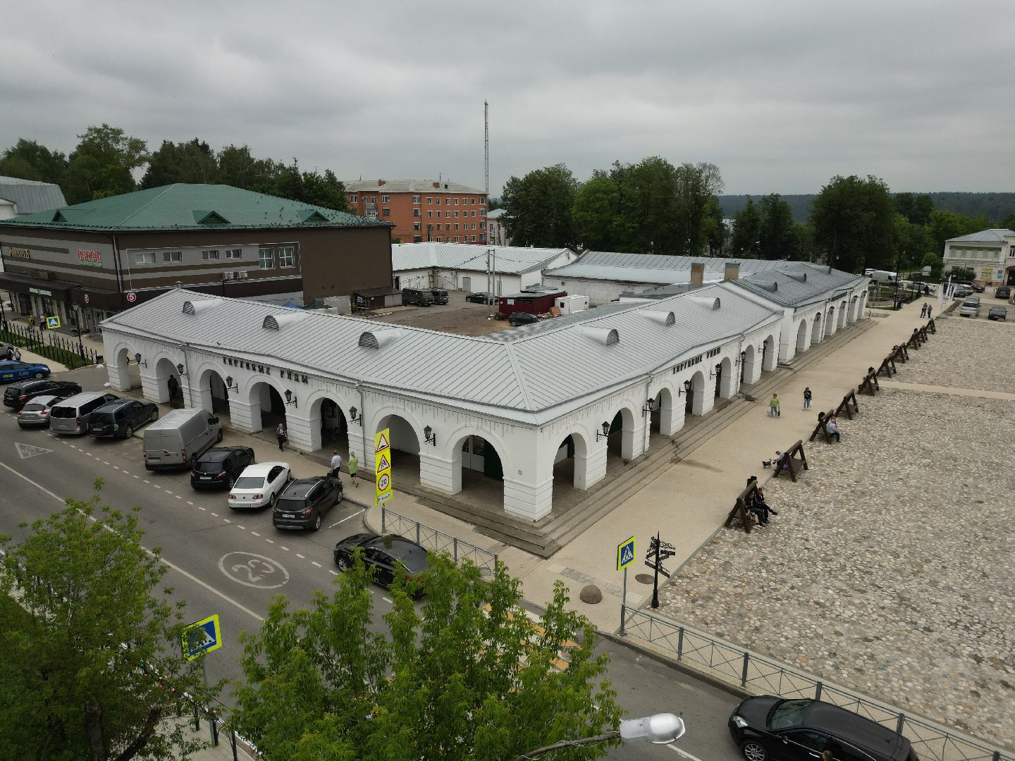 видео с коптера, площадь, верея,